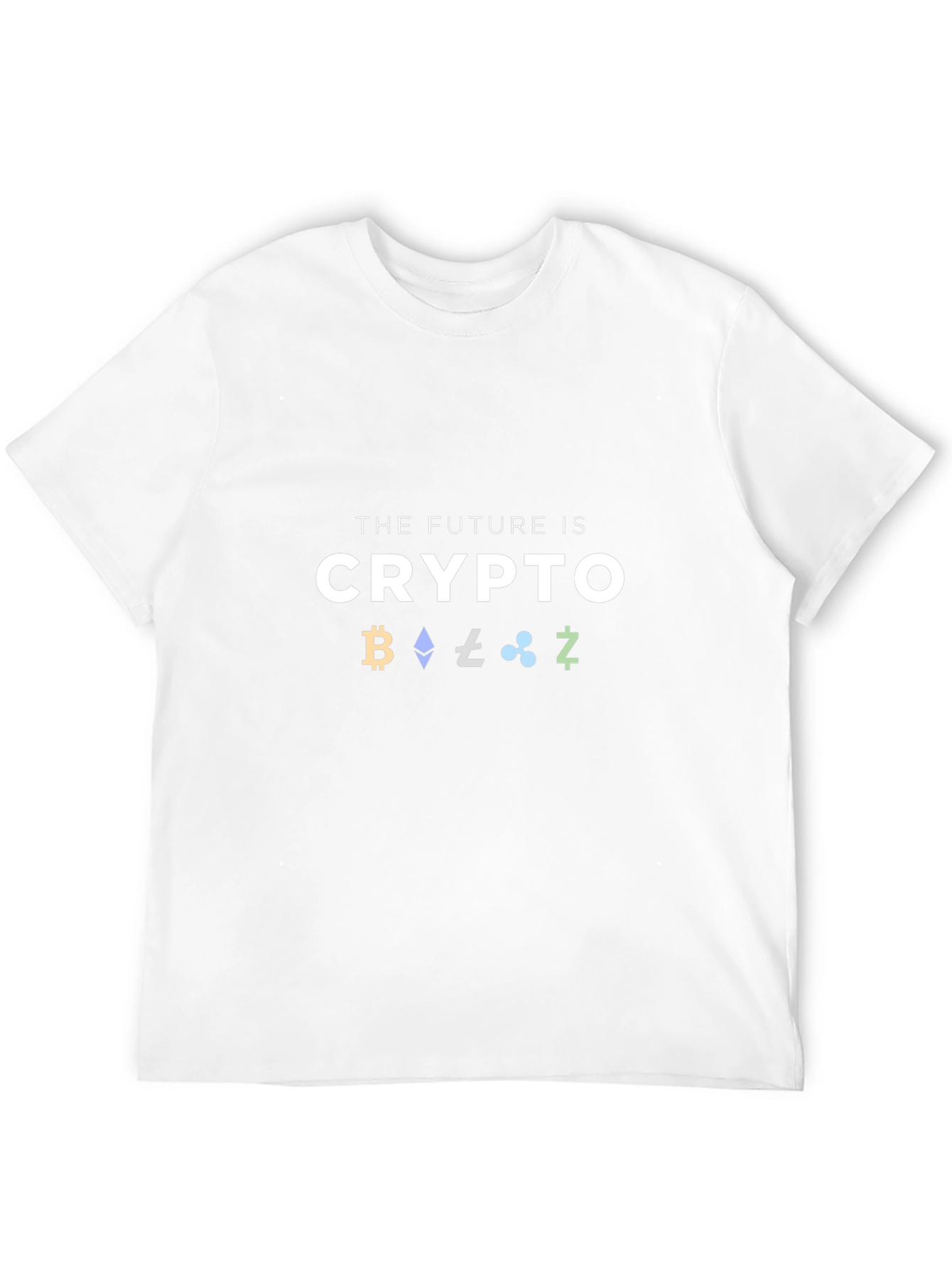 Crypto T-Shirt: Future is Crypto Bitcoin Ethereum Ripple