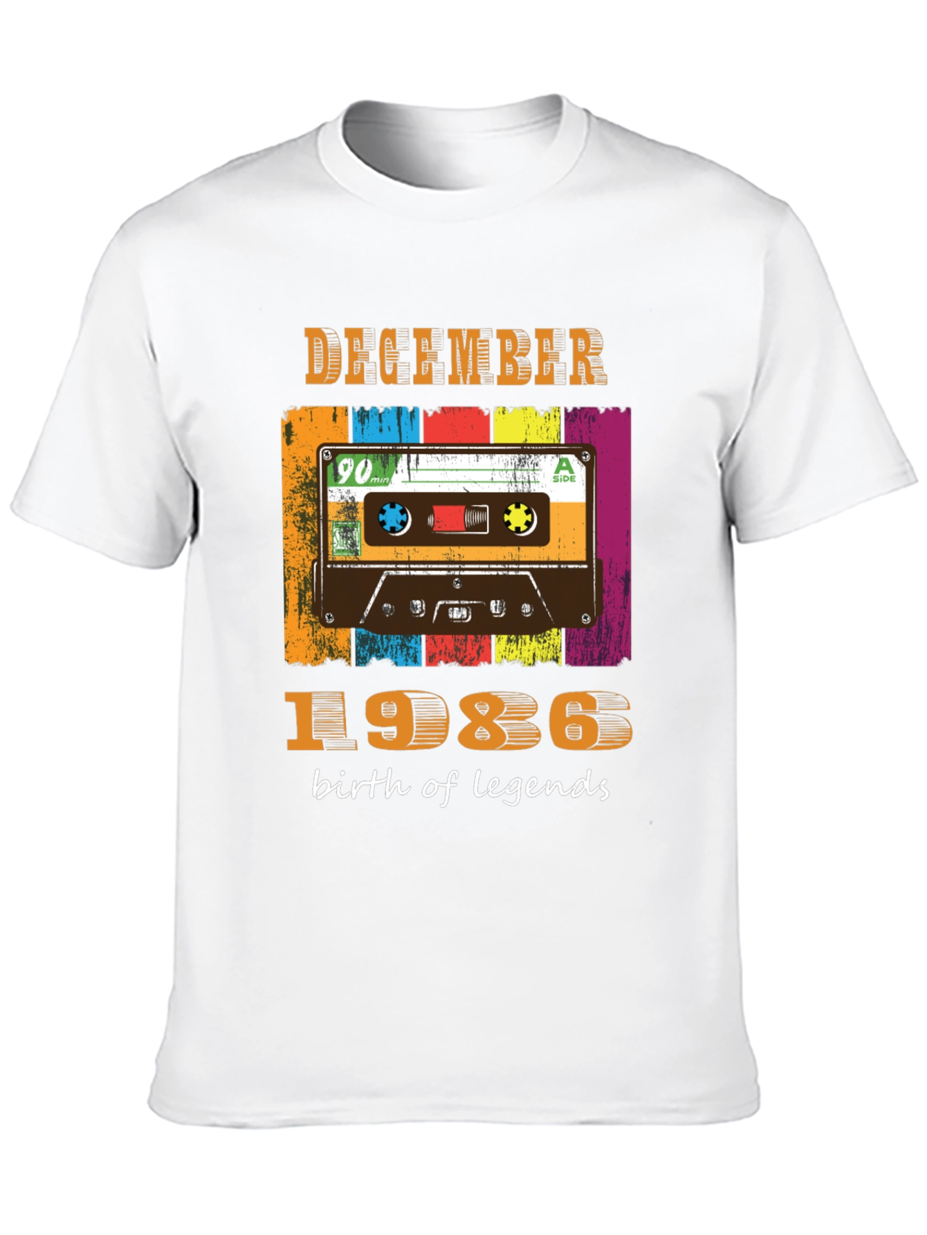 December 1986 Cassette Tape T-Shirt
