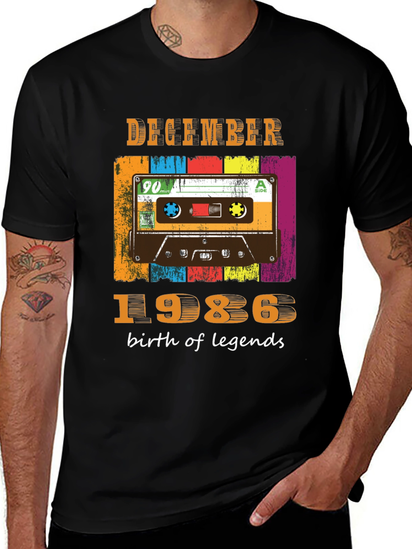 December 1986 Cassette Tape T-Shirt
