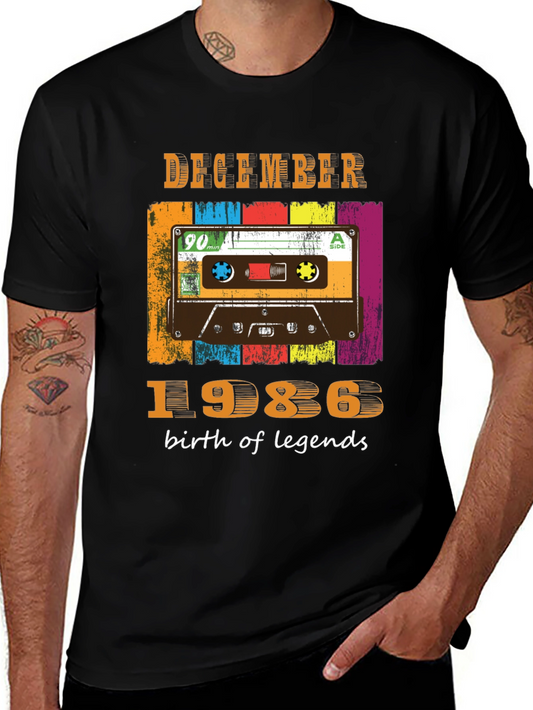 December 1986 Cassette Tape T-Shirt
