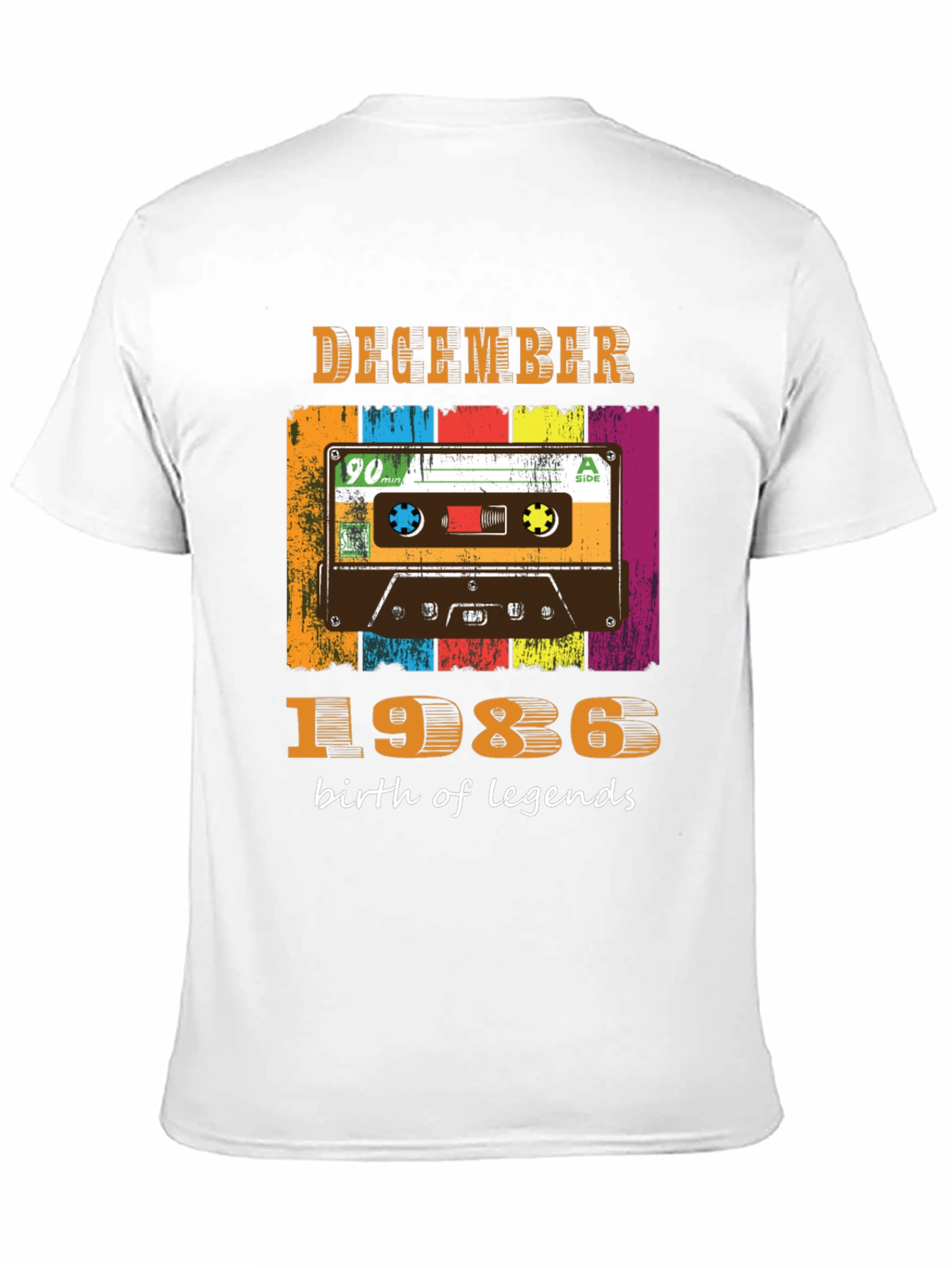 December 1986 Cassette Tape T-Shirt