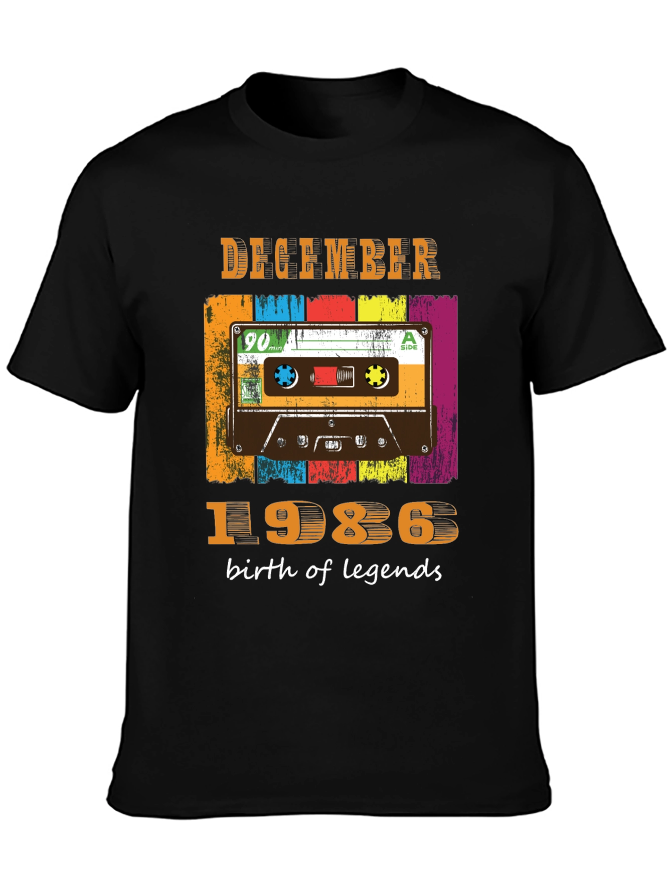 December 1986 Cassette Tape T-Shirt
