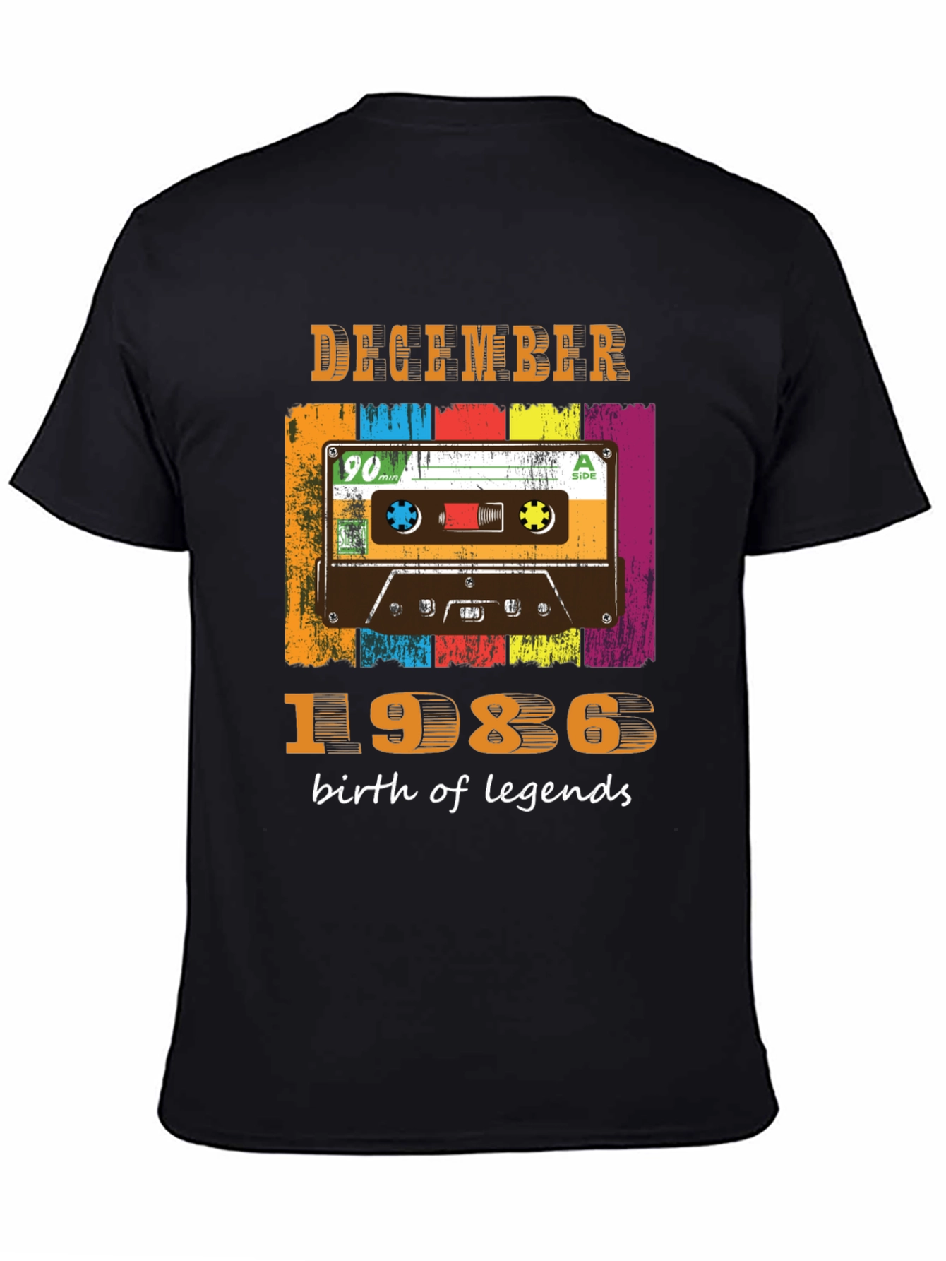 December 1986 Cassette Tape T-Shirt