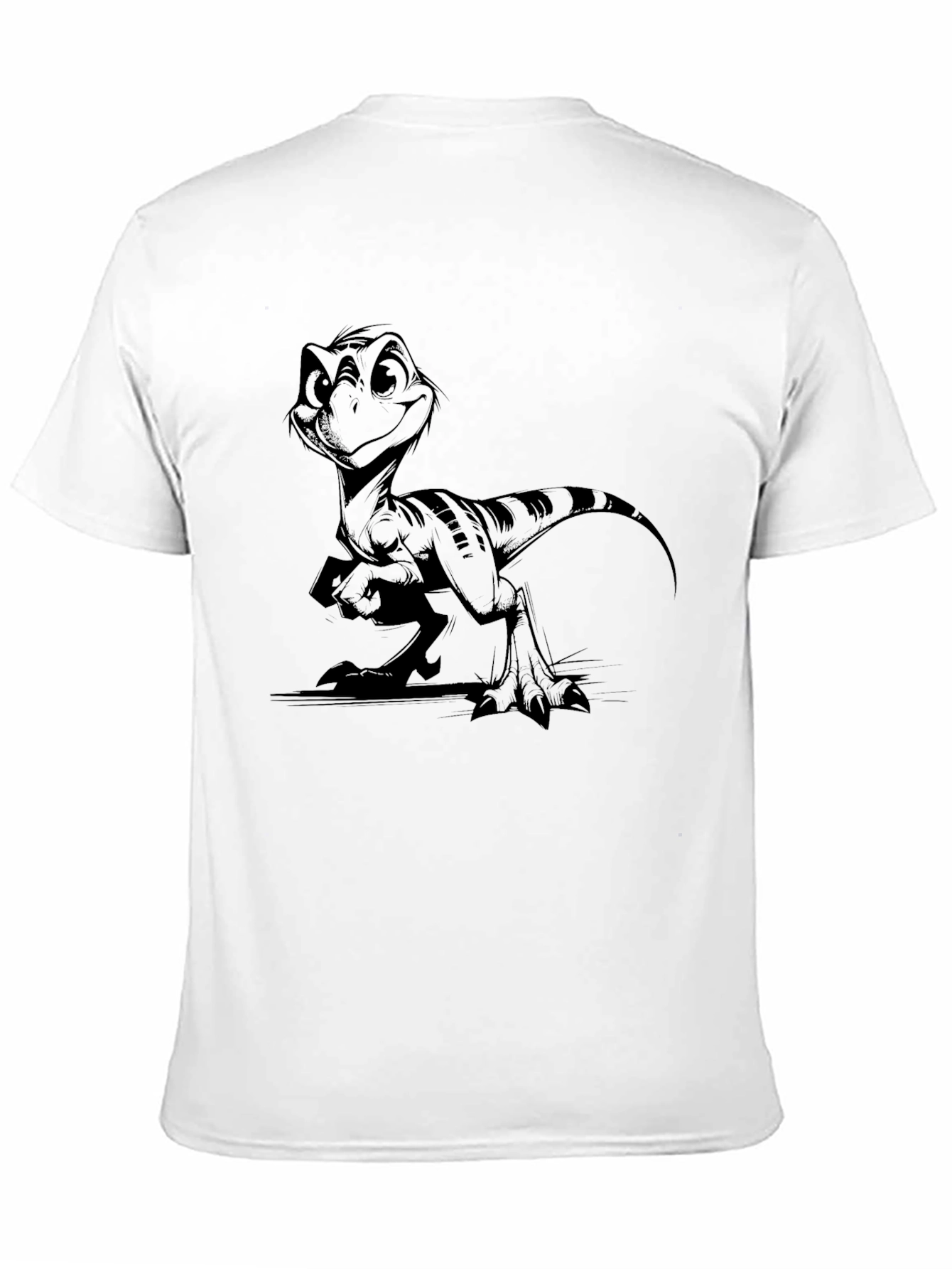Cartoon Dinosaur Graphic T-Shirt