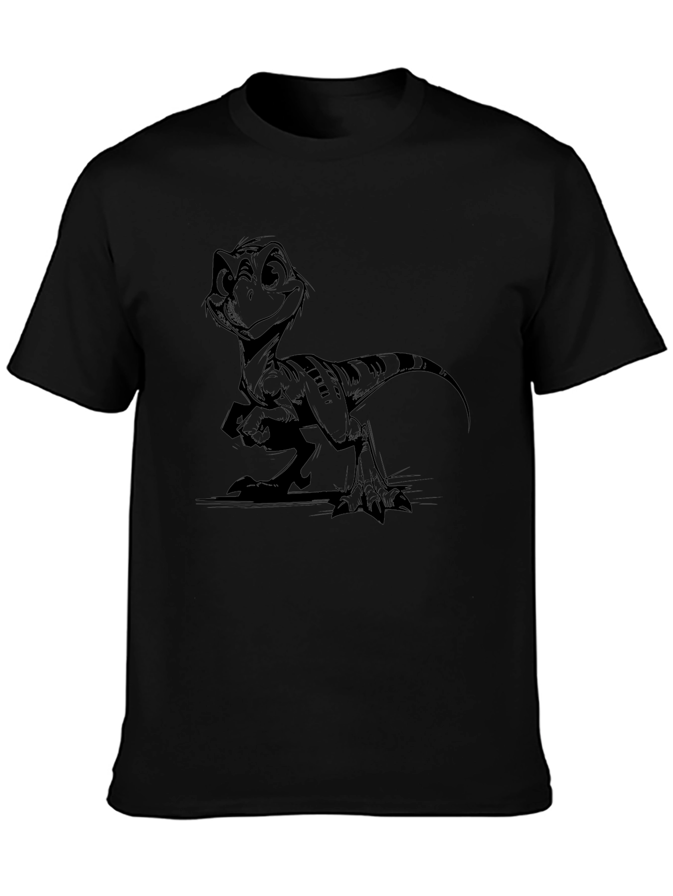 Cartoon Dinosaur Graphic T-Shirt