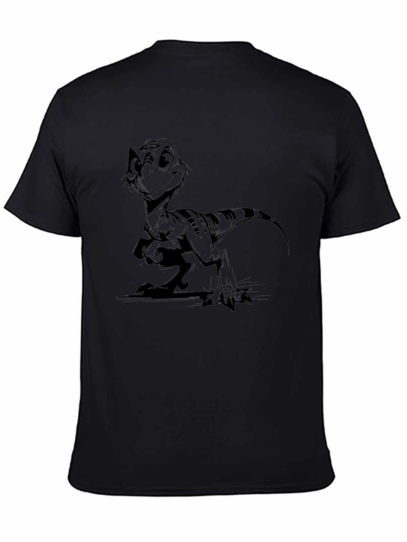 Cartoon Dinosaur Graphic T-Shirt