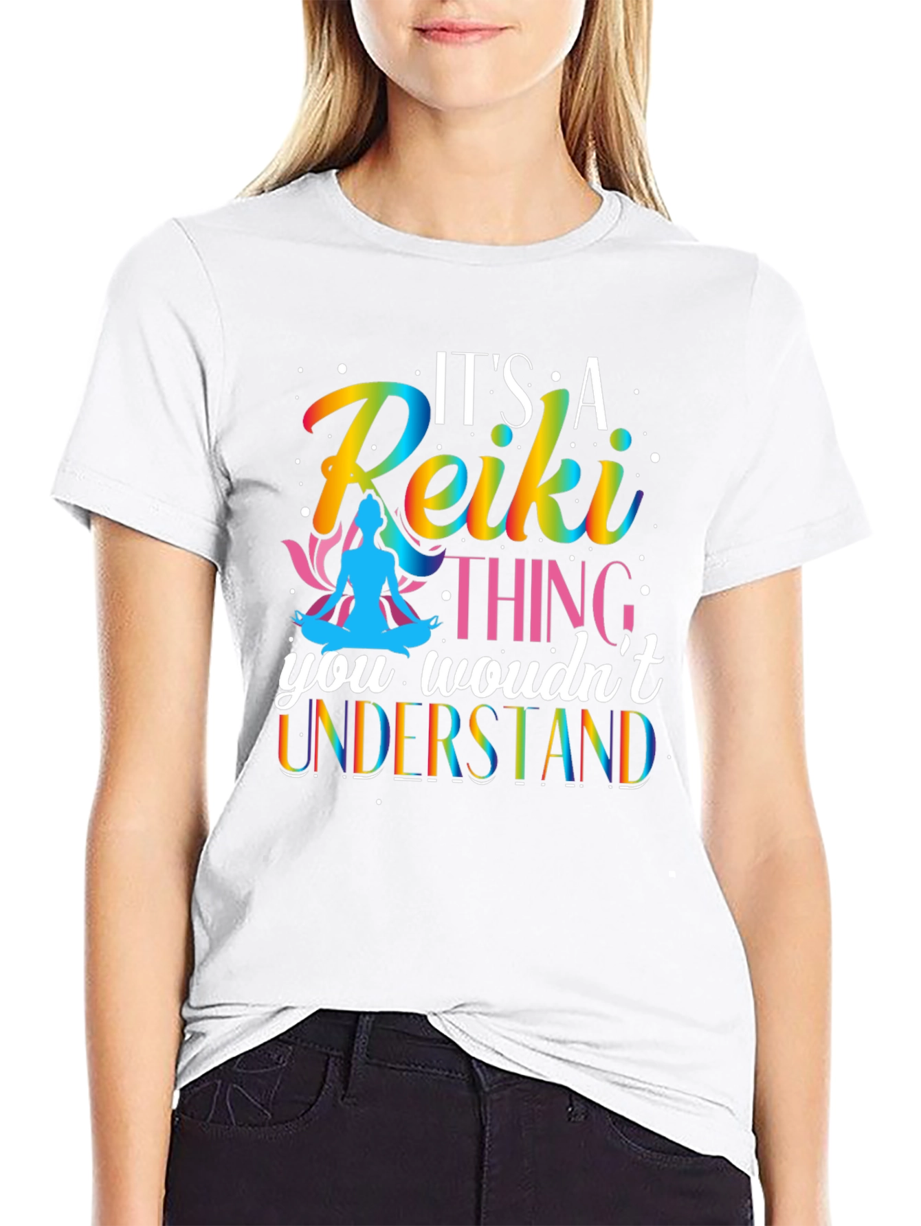 Reiki Thing T-Shirt - Rainbow Design