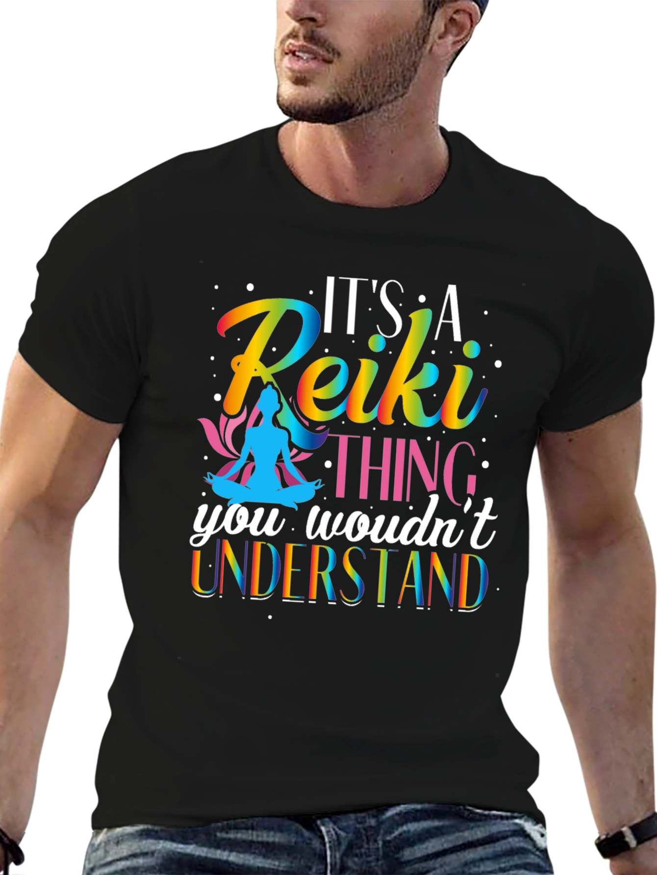 Reiki Thing T-Shirt - Rainbow Design