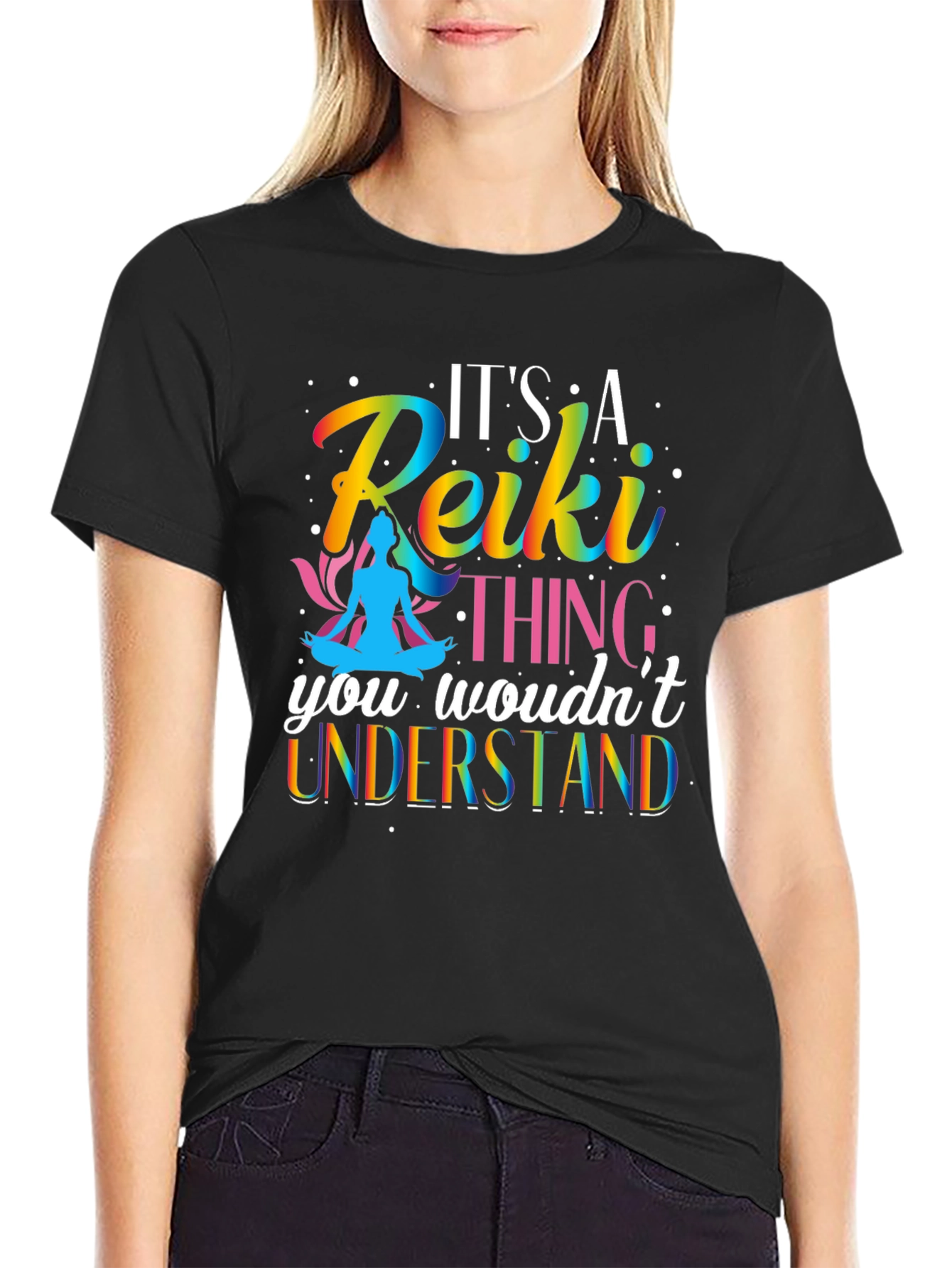 Reiki Thing T-Shirt - Rainbow Design