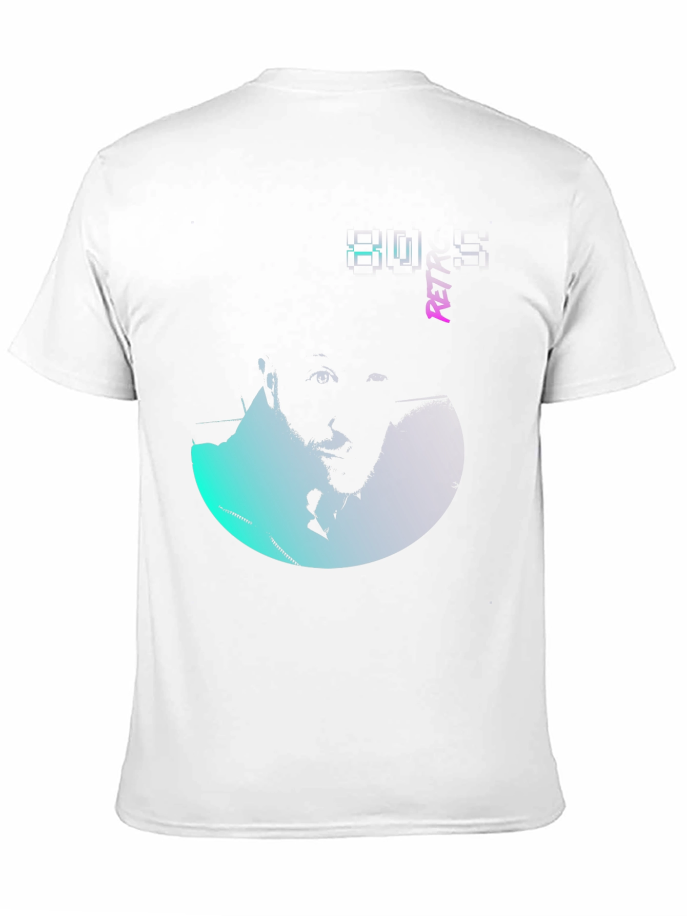 Retro Portrait Graphic Print T-Shirt