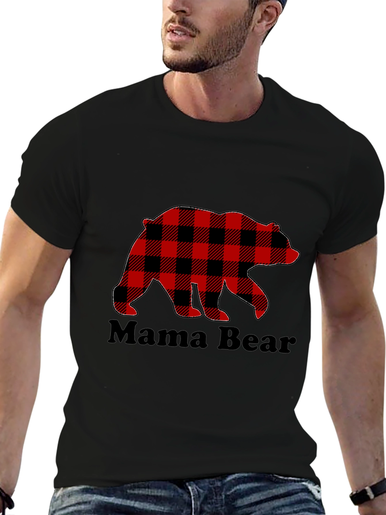 Mama Bear Plaid T-Shirt - Unisex Comfort