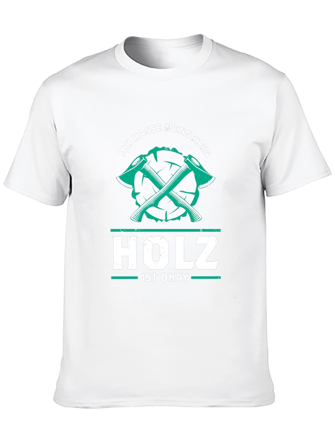 Ich Hasse Menschen Holz Ist Okay Graphic Tee