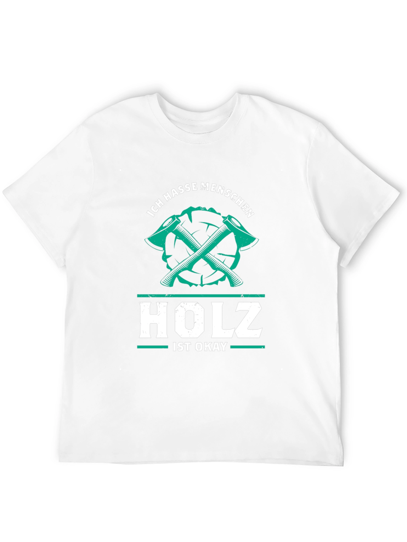 Ich Hasse Menschen Holz Ist Okay Graphic Tee