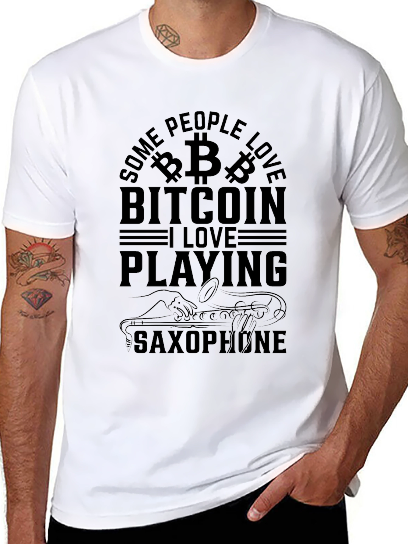 Bitcoin & Saxophone Lover T-Shirt