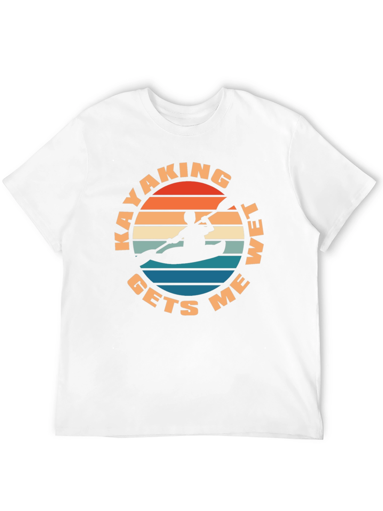 Kayaking Gets Me Wet T-Shirt - Retro Design