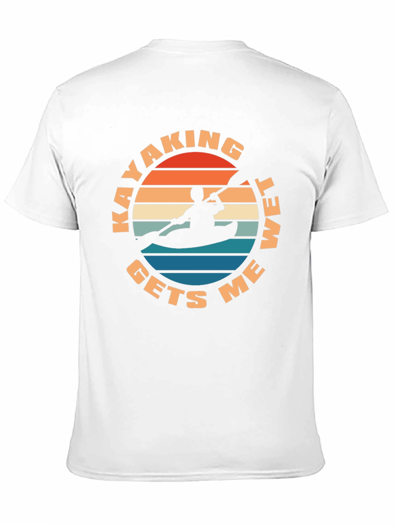 Kayaking Gets Me Wet T-Shirt - Retro Design