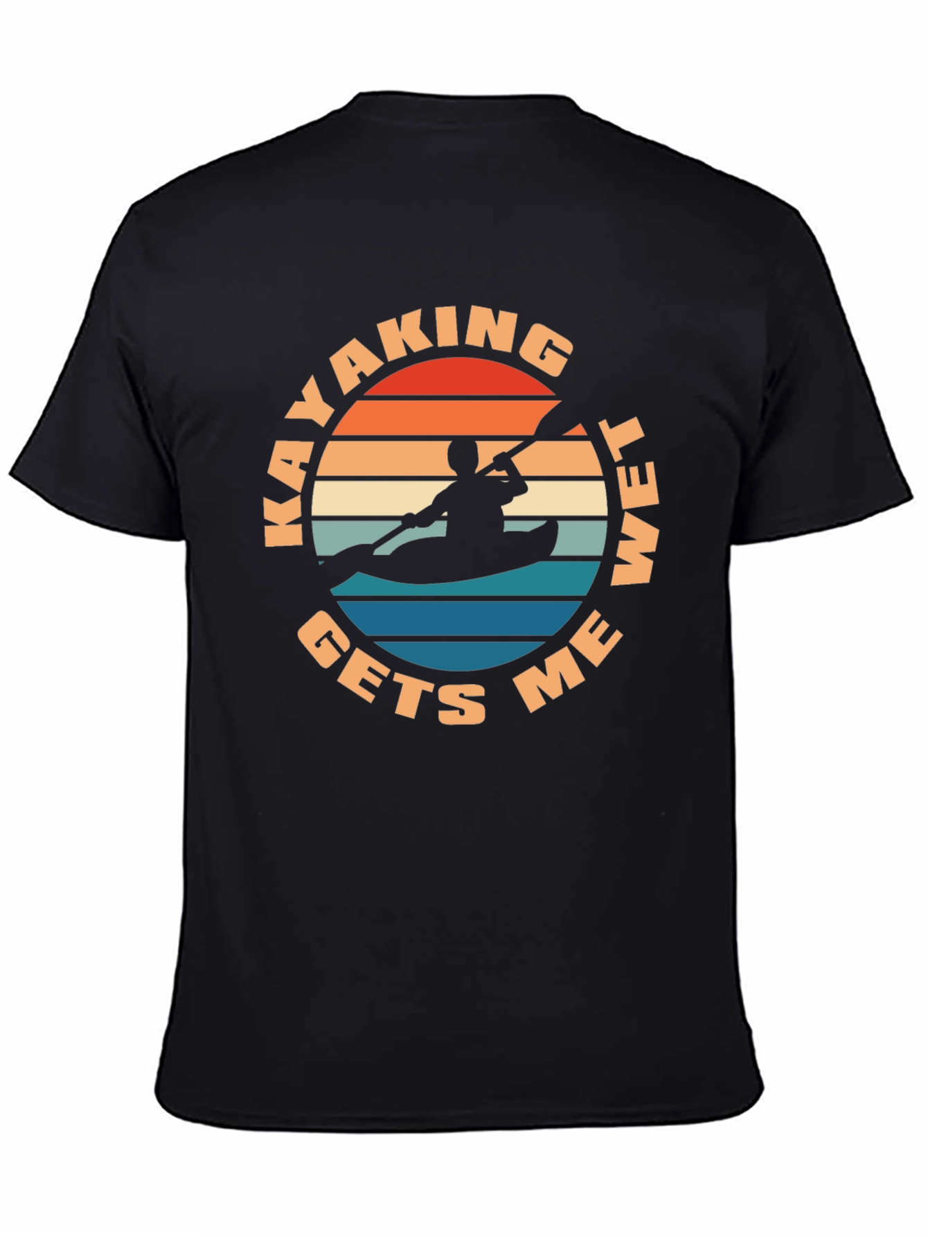Kayaking Gets Me Wet T-Shirt - Retro Design