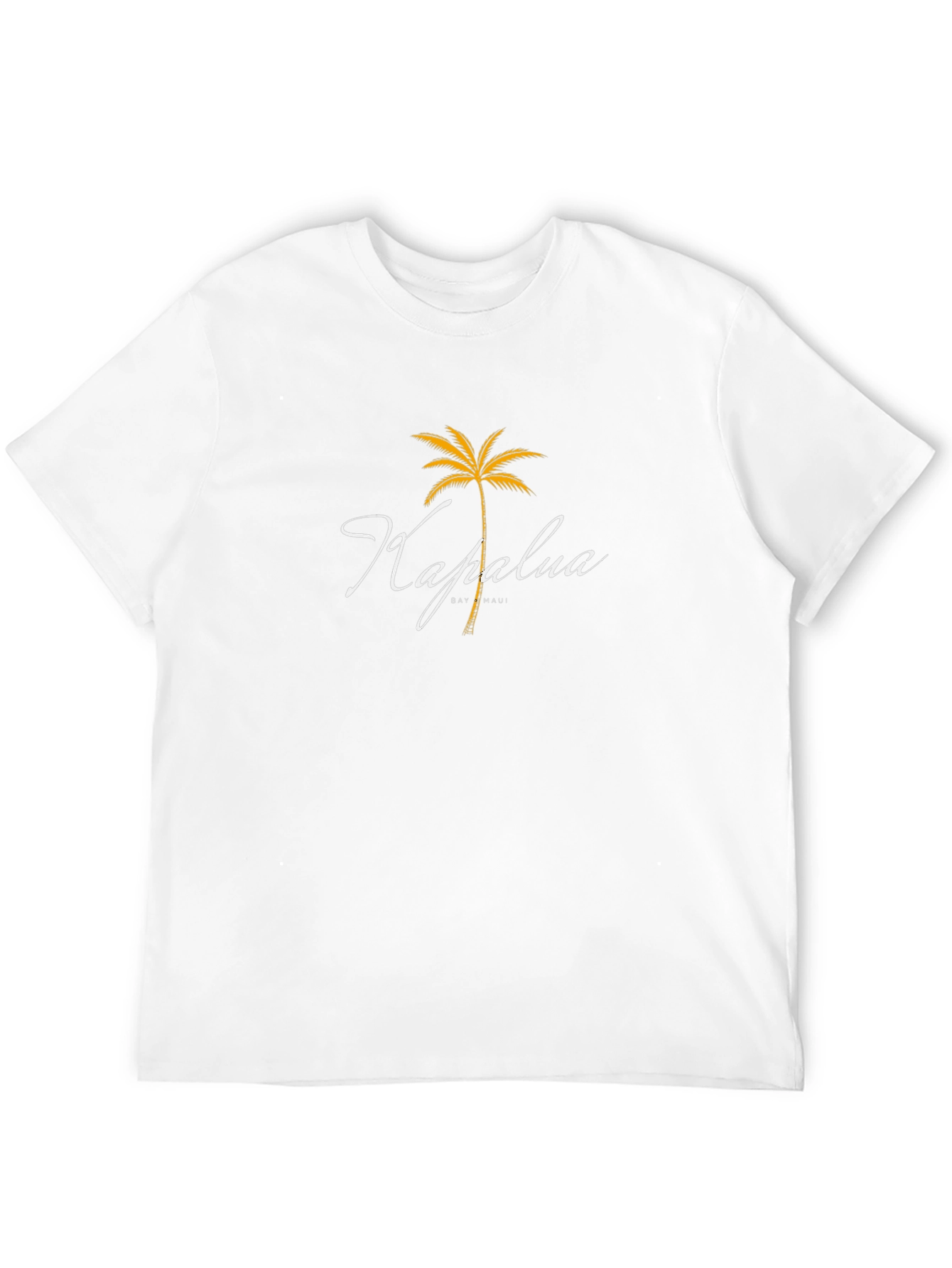 Kapalua Maui Black T-Shirt - Palm Tree Design