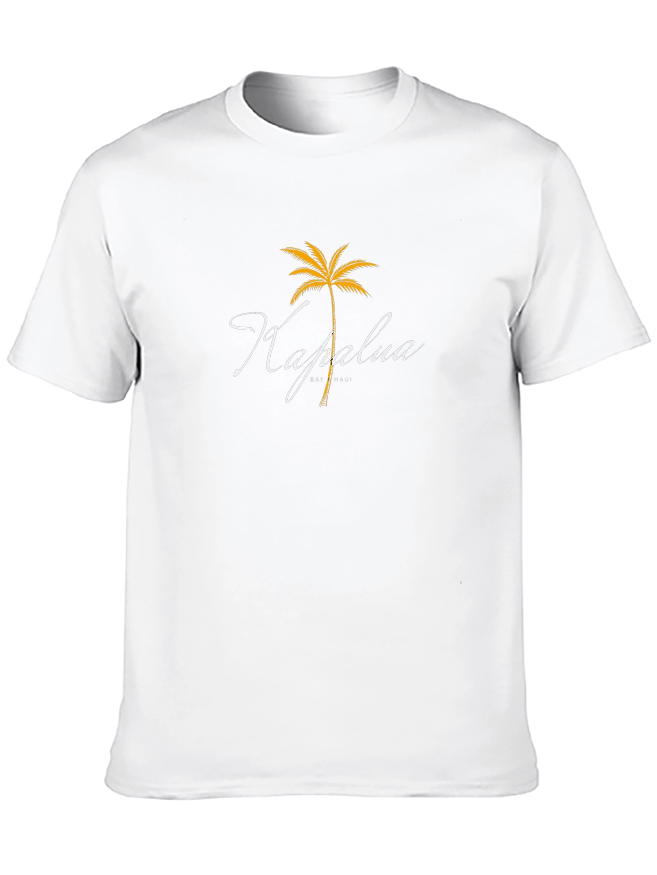 Kapalua Maui Black T-Shirt - Palm Tree Design