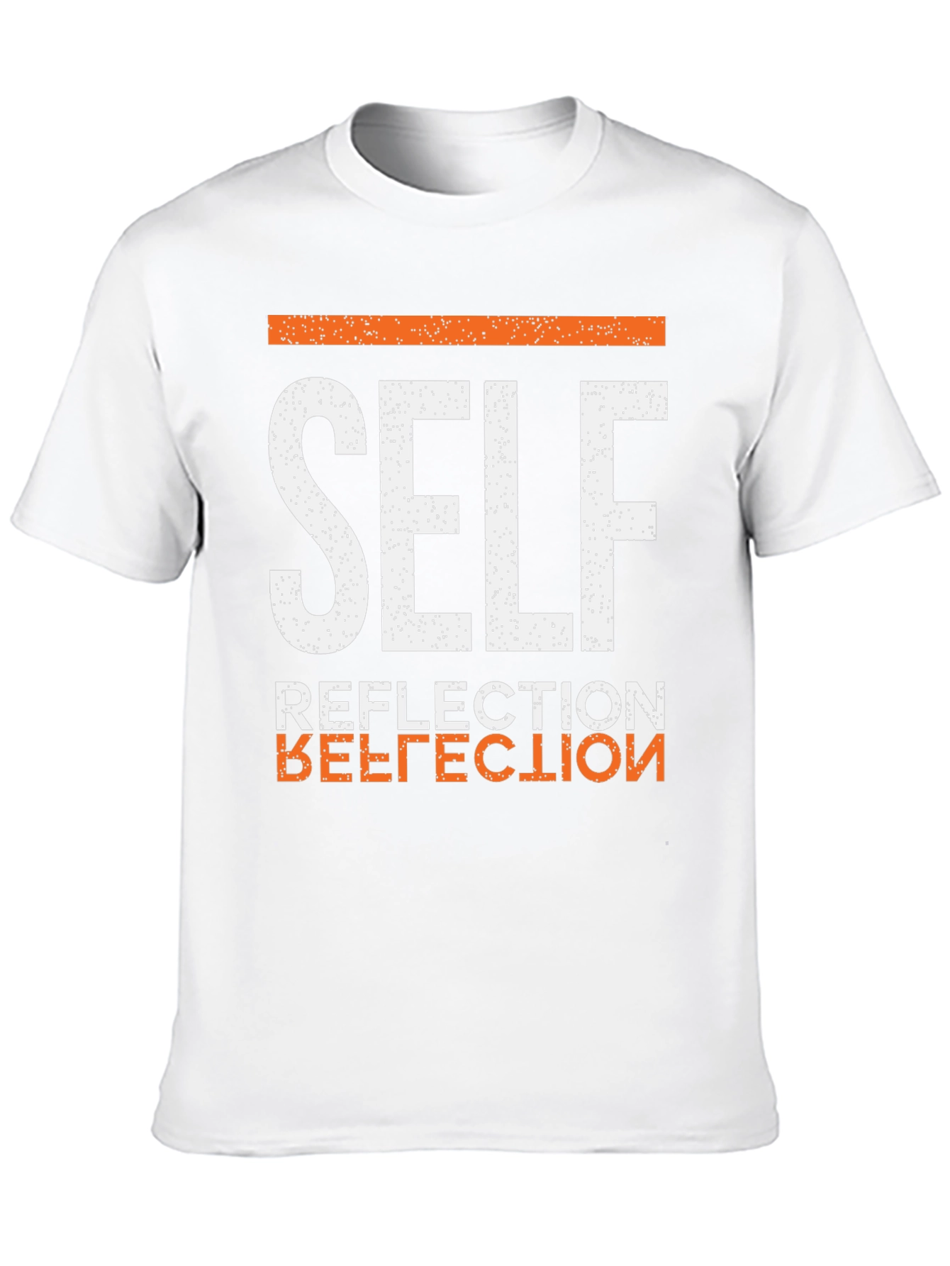 Self Reflection Graphic Tee - Trendy Black Shirt