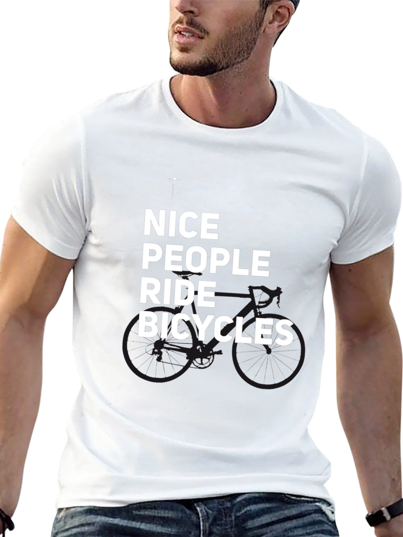 Nice People Ride Bicycles Graphic Tee