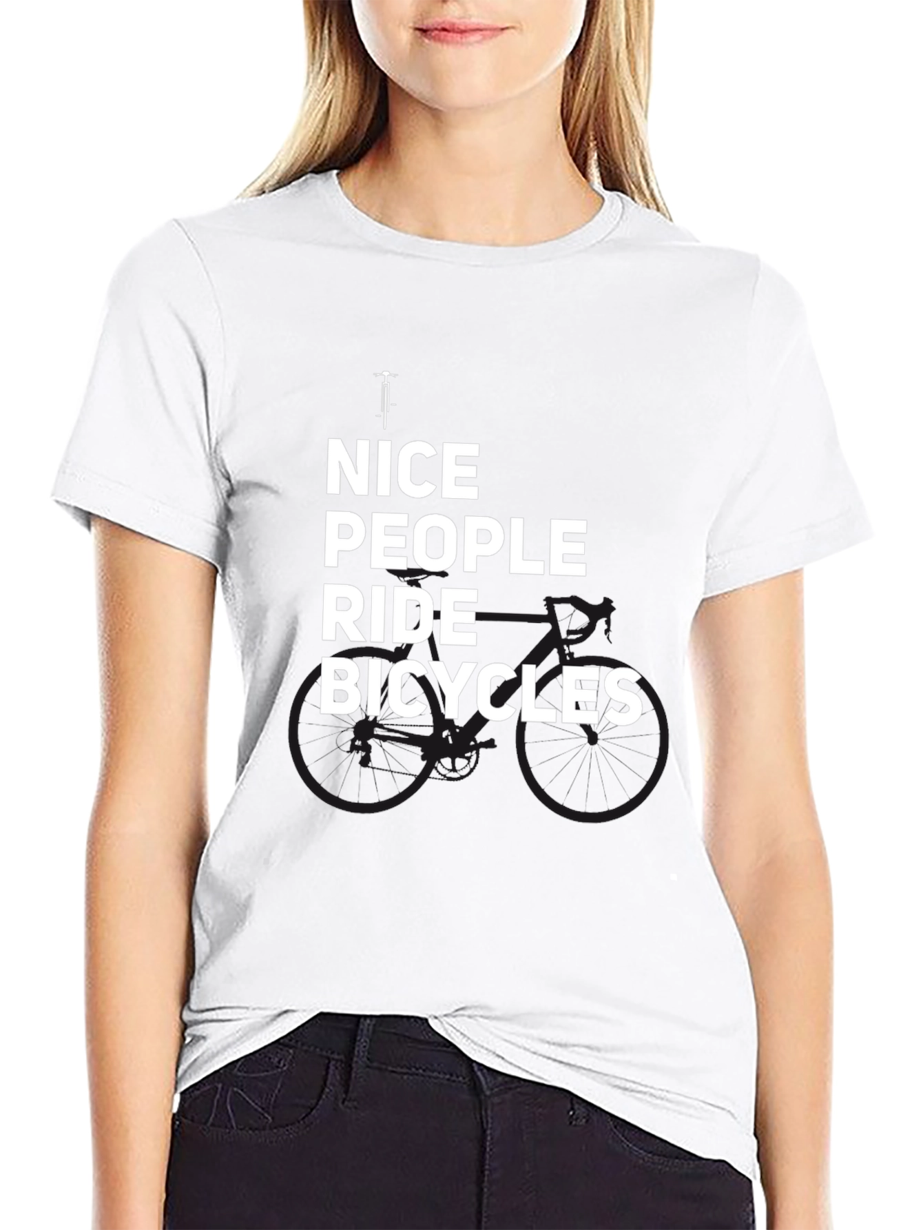Nice People Ride Bicycles Graphic Tee