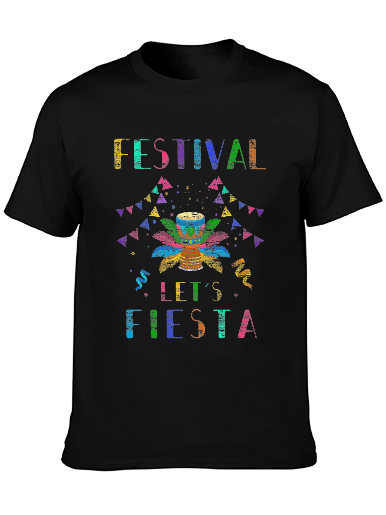 Festival Lets Fiesta Graphic T-Shirt