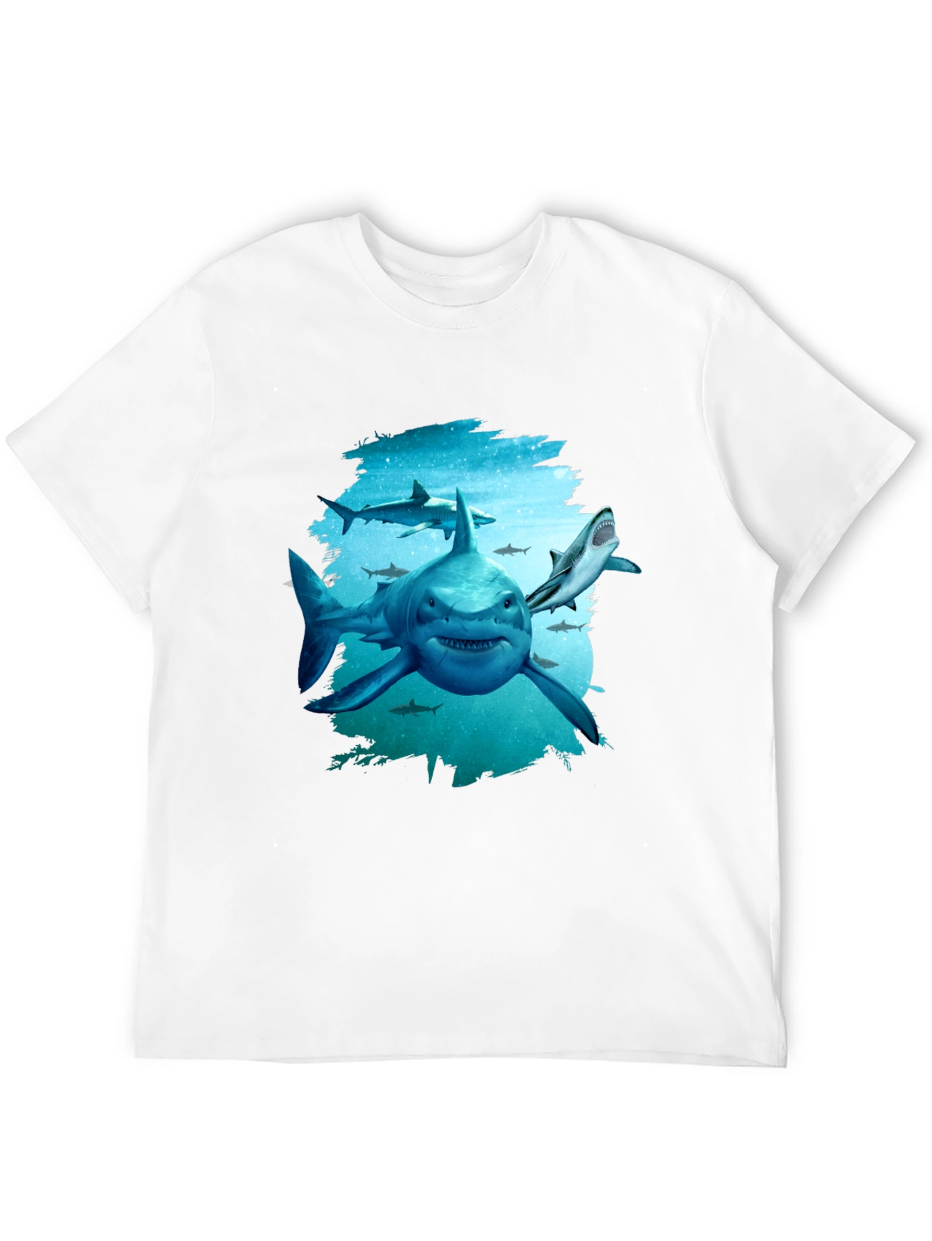Shark Graphic Tee - Mens Black T-Shirt