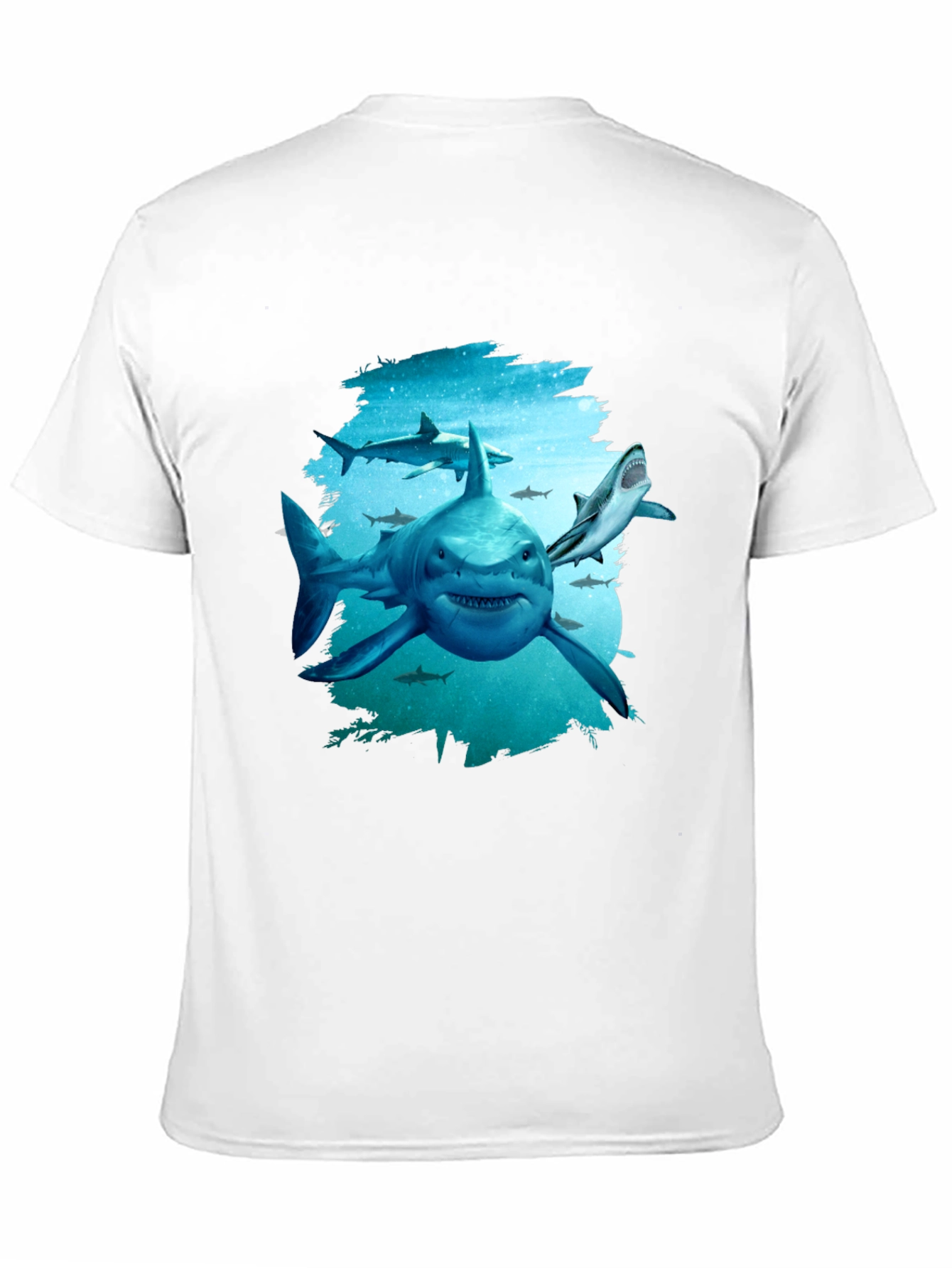 Shark Graphic Tee - Mens Black T-Shirt