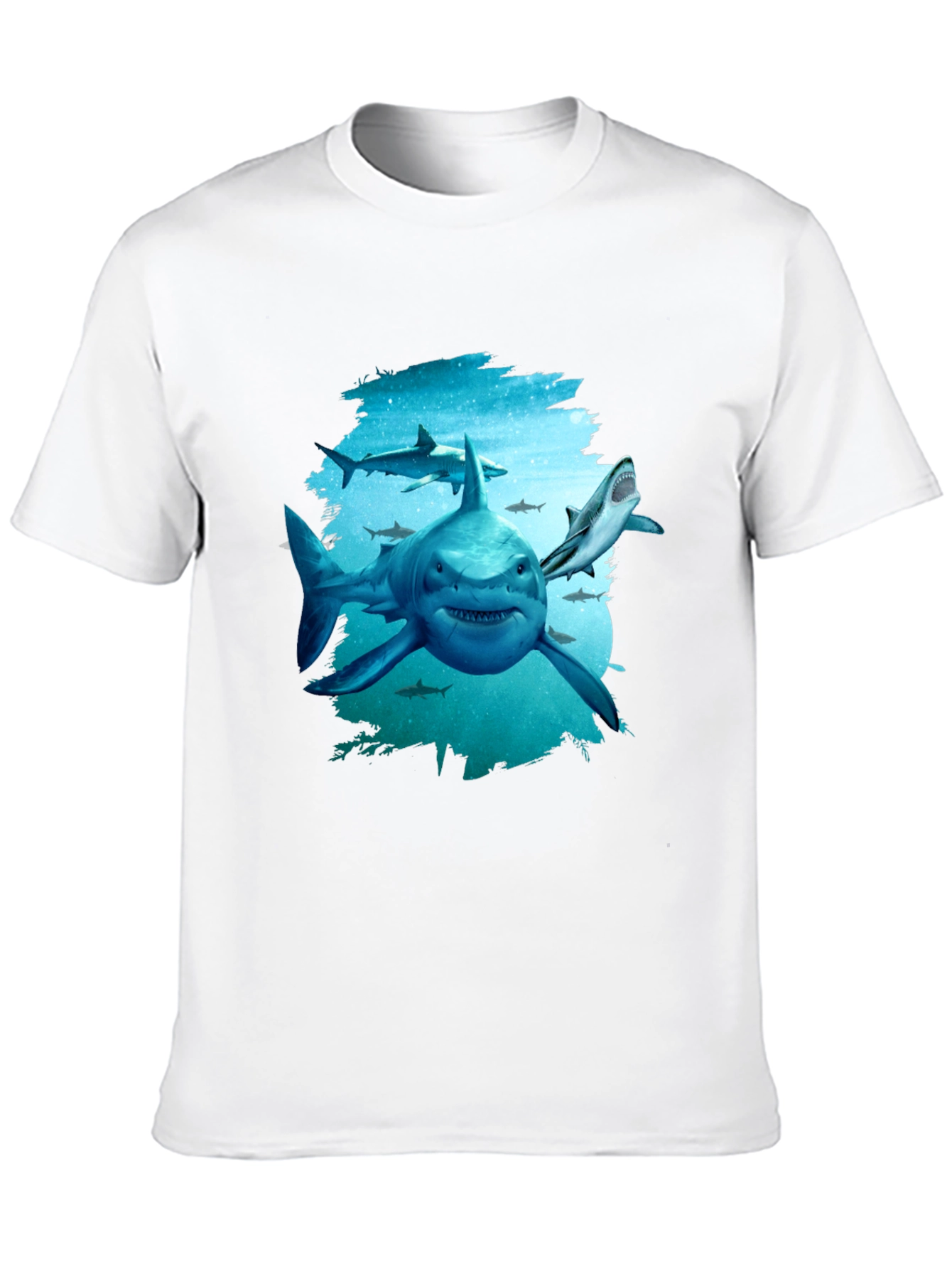 Shark Graphic Tee - Mens Black T-Shirt