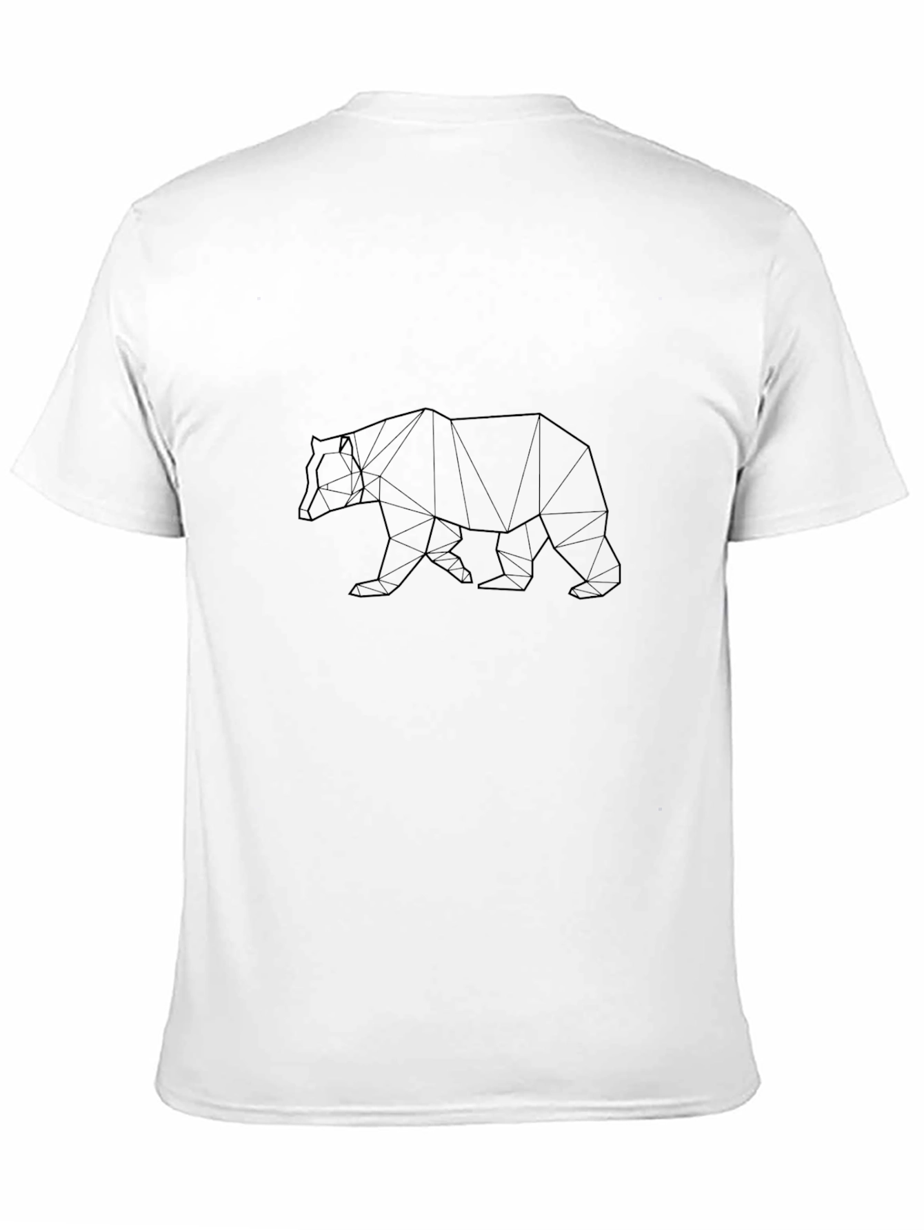 Geometric Bear T-Shirt - Black Graphic Tee