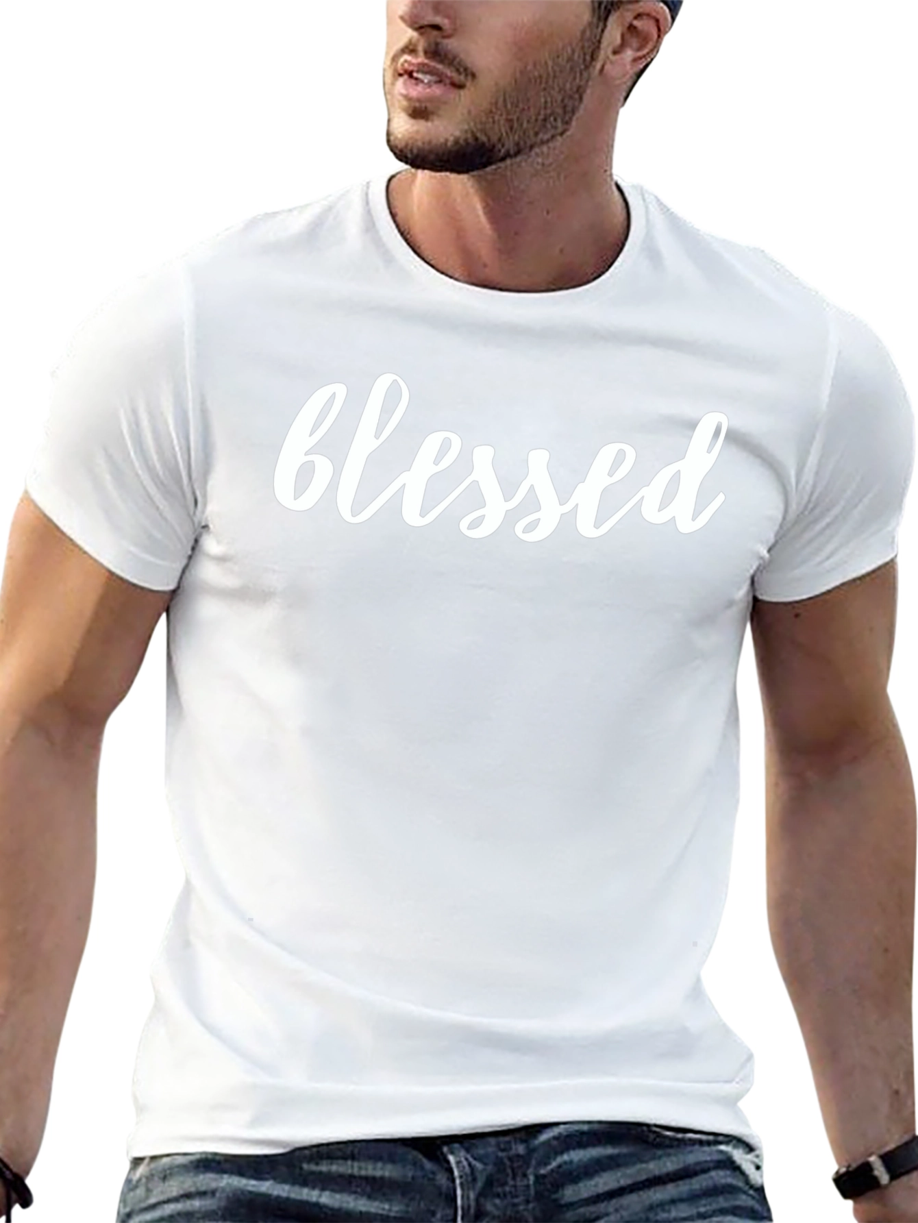 Blessed Black Crew Neck T-Shirt