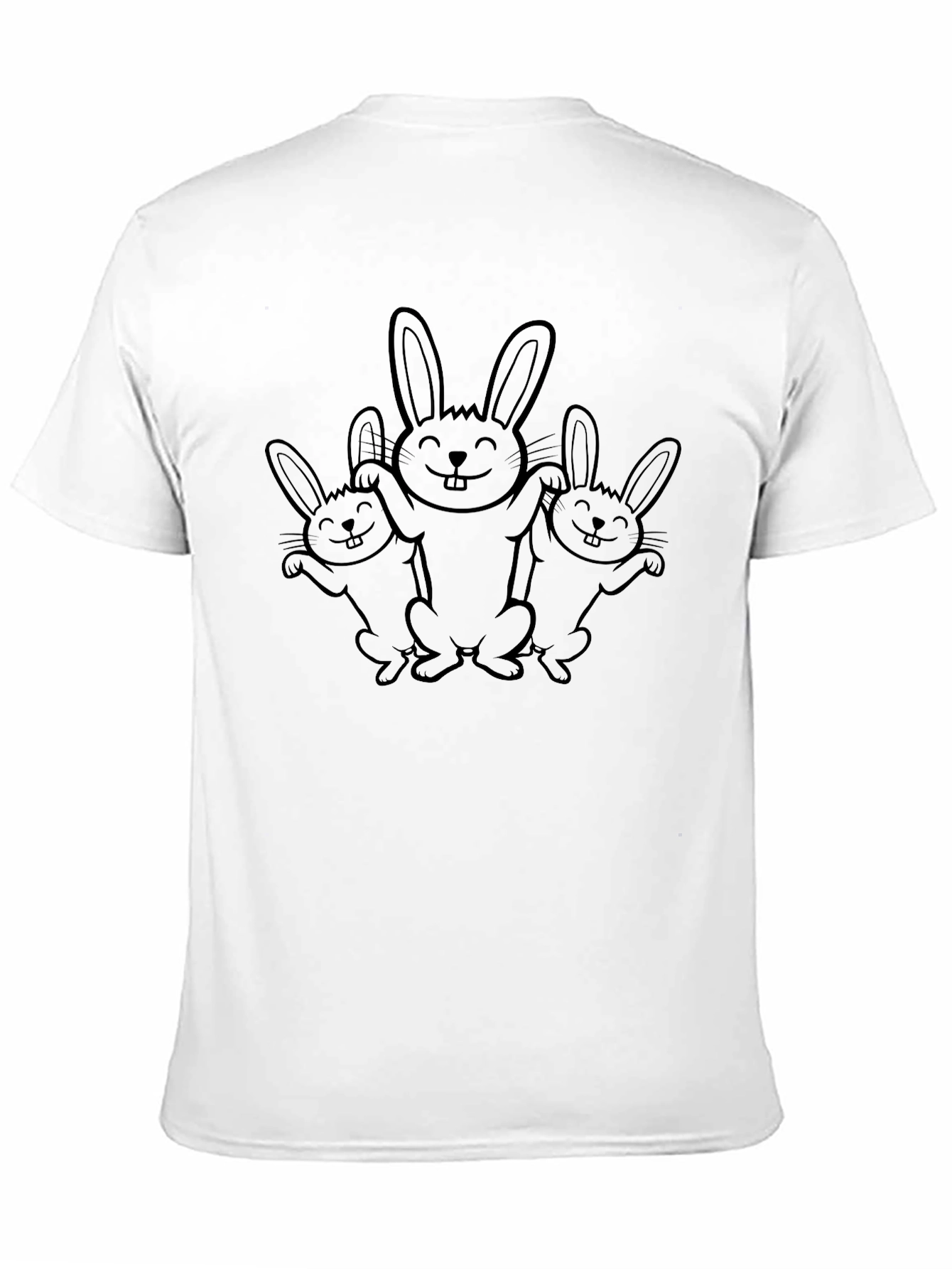 Black Bunny Crew Neck T-Shirt