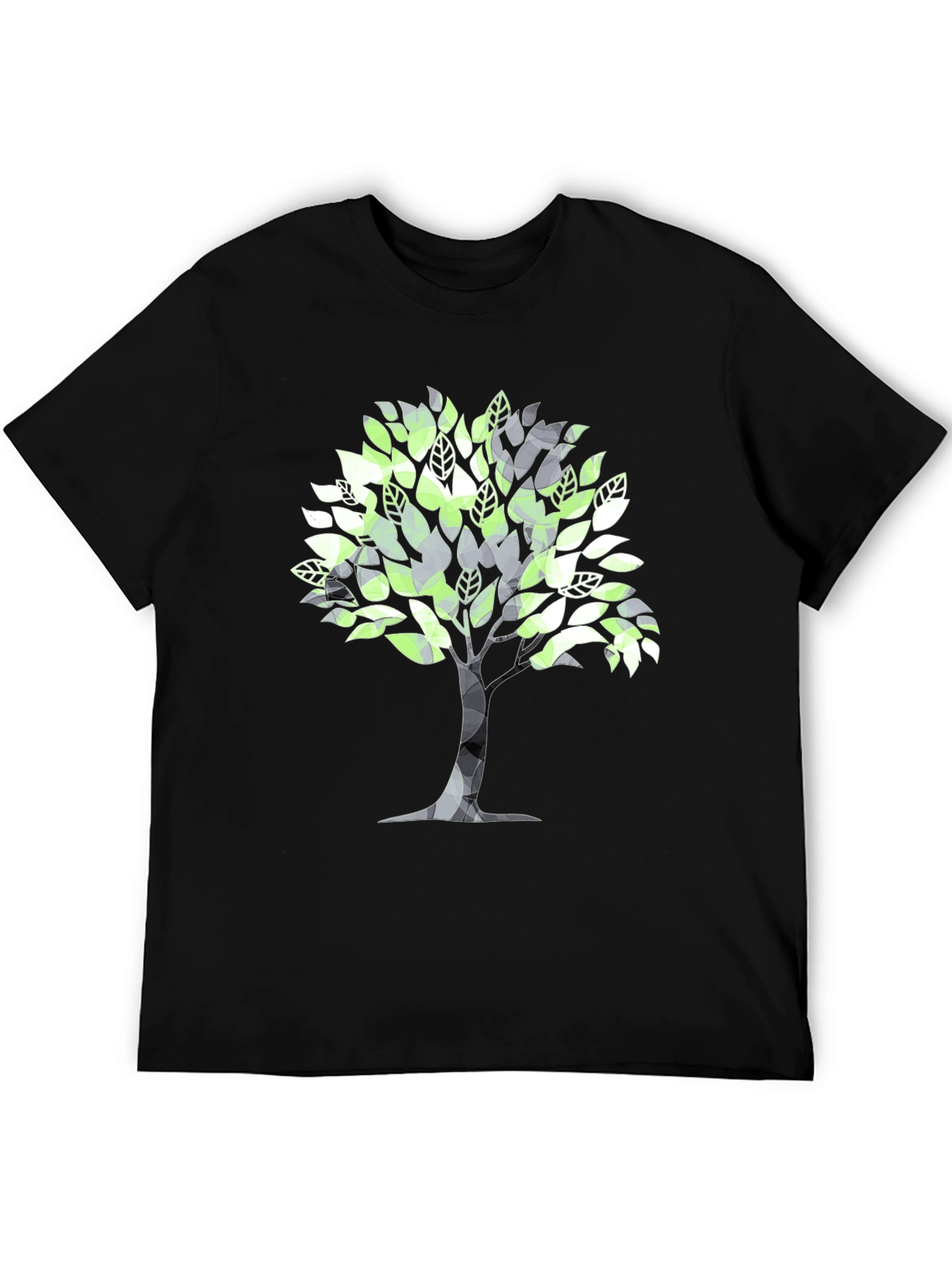 Geometric Tree Graphic Tee - Stylish & Modern
