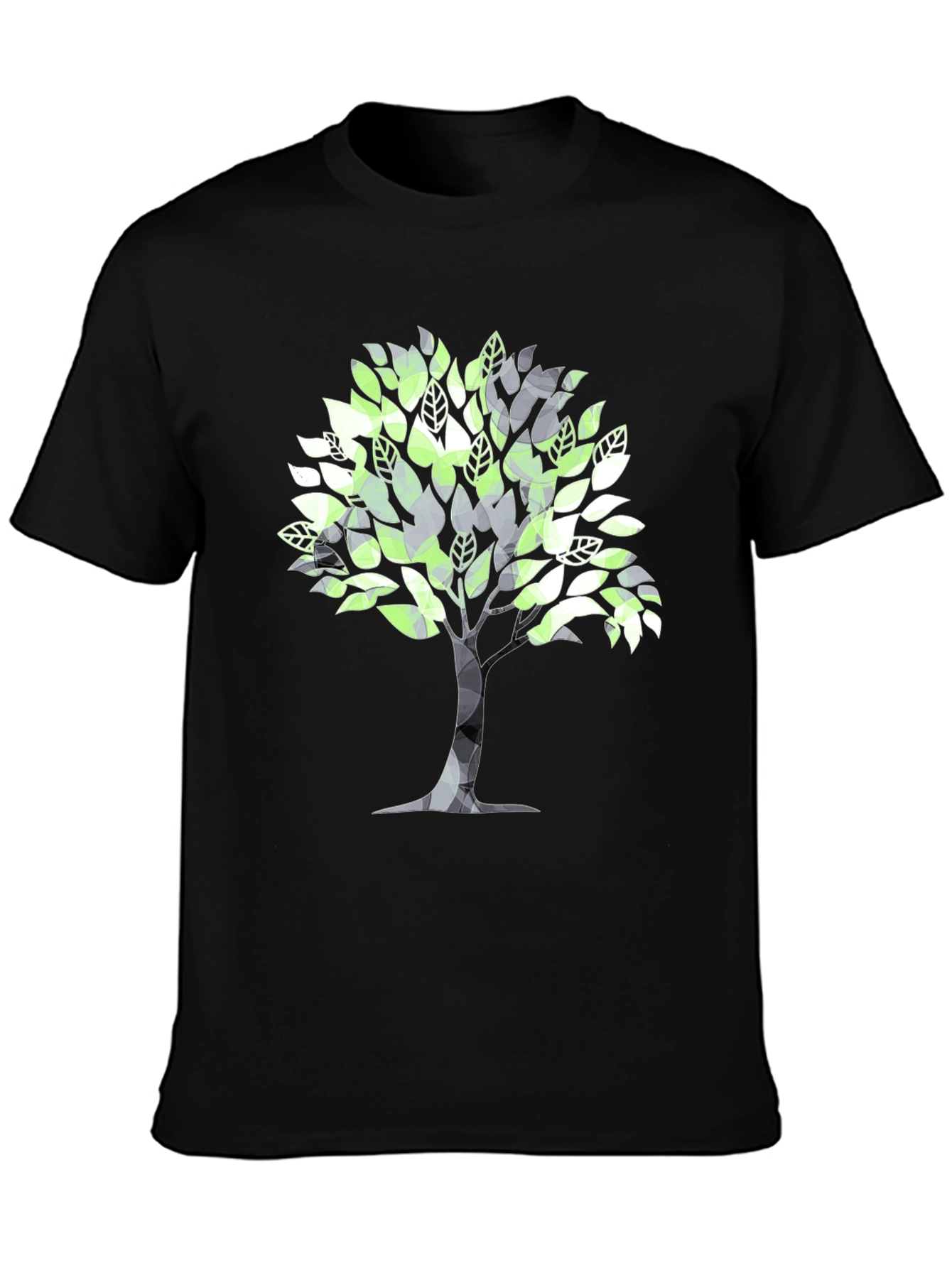Geometric Tree Graphic Tee - Stylish & Modern