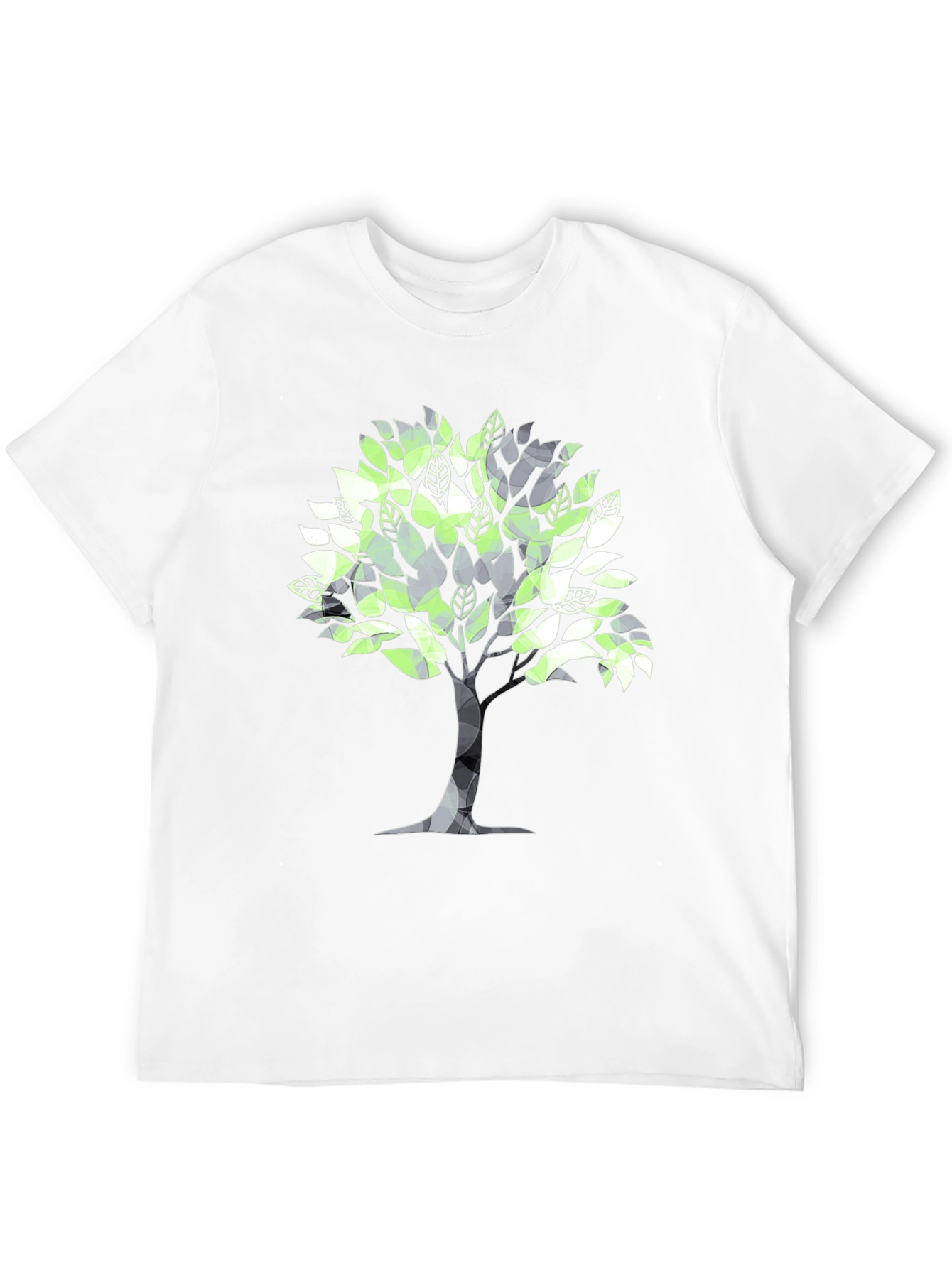 Geometric Tree Graphic Tee - Stylish & Modern