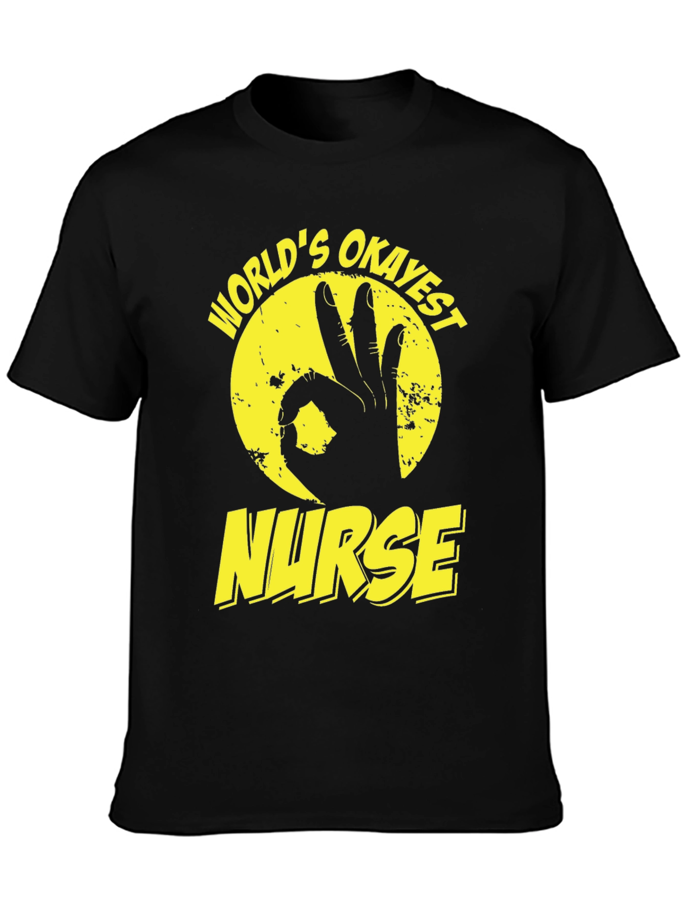 Worlds Okayest Nurse T-Shirt - Funny Graphic Tee