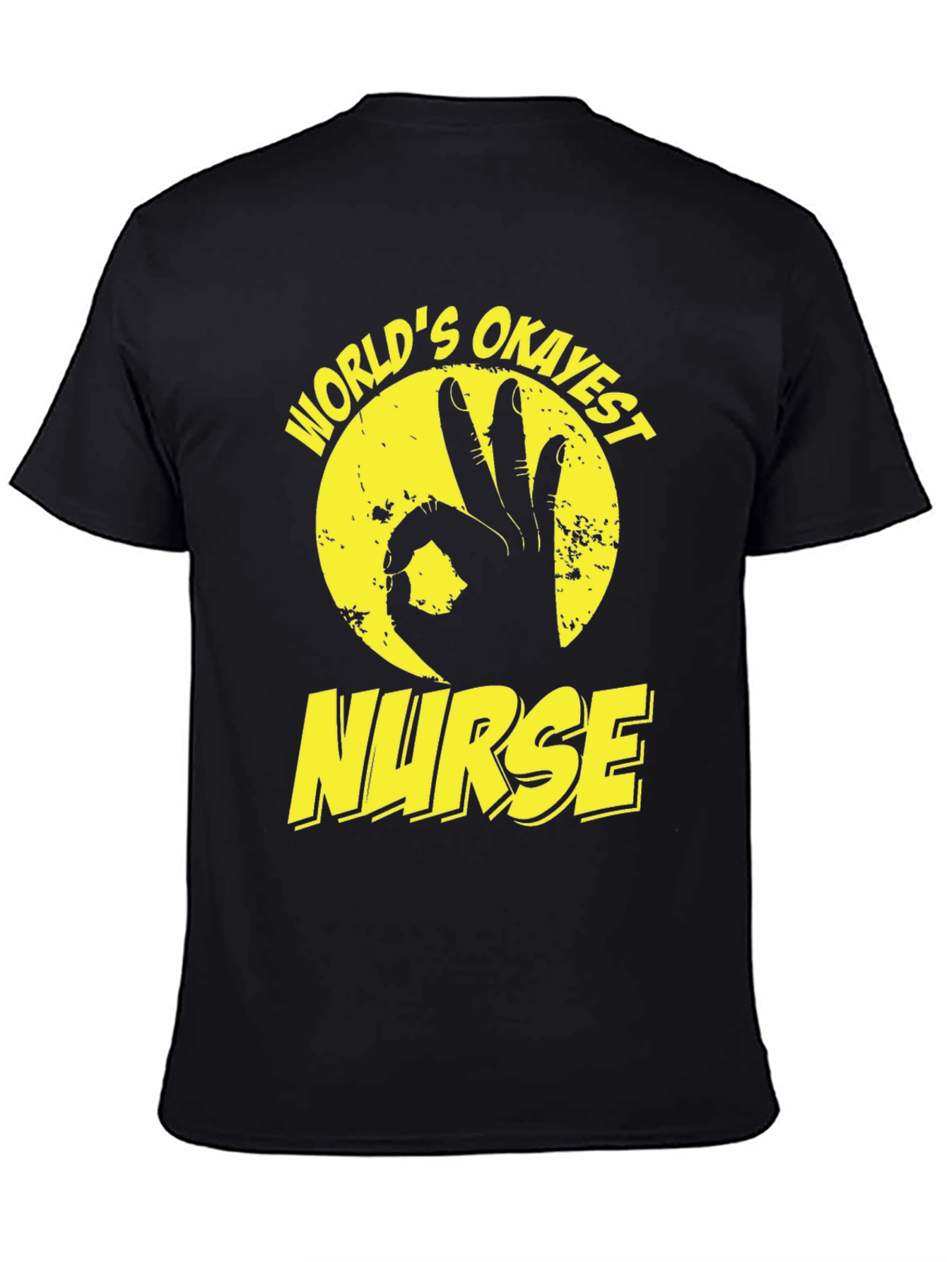 Worlds Okayest Nurse T-Shirt - Funny Graphic Tee