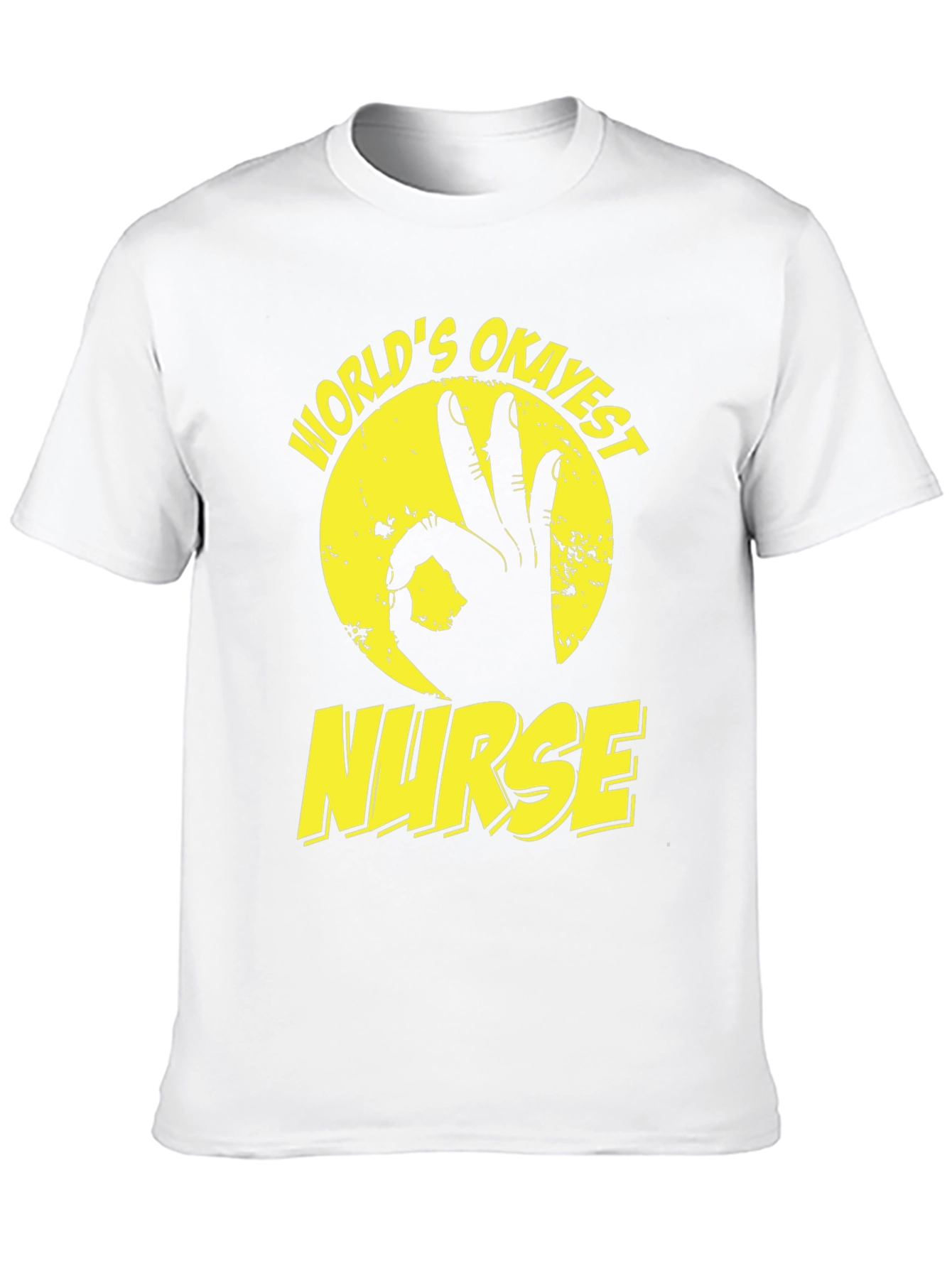 Worlds Okayest Nurse T-Shirt - Funny Graphic Tee