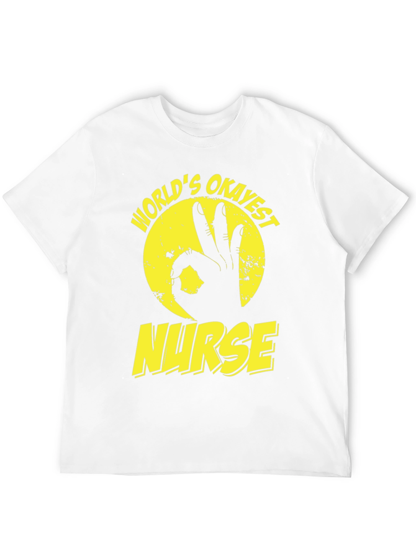 Worlds Okayest Nurse T-Shirt - Funny Graphic Tee