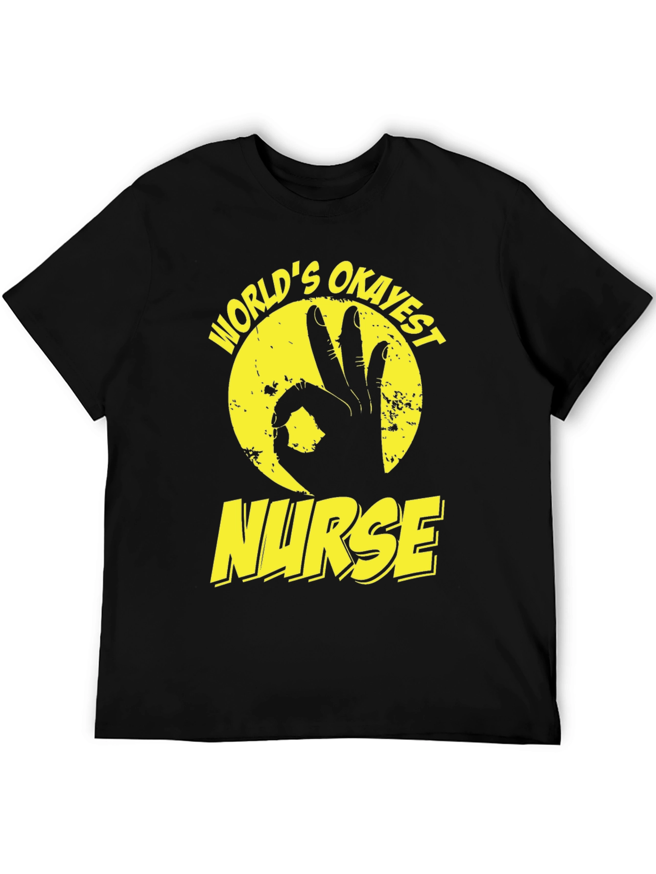 Worlds Okayest Nurse T-Shirt - Funny Graphic Tee