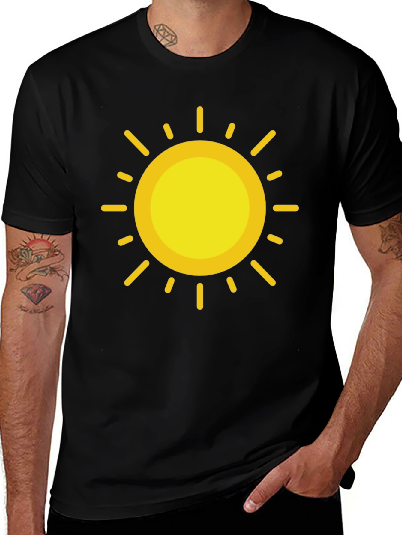 Sunny Day Graphic Tee - Black