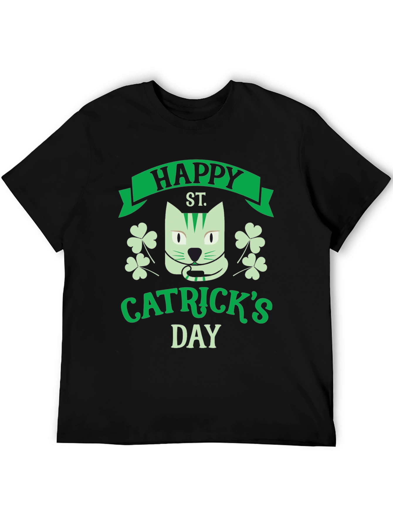 Happy Catricks Day Black T-Shirt