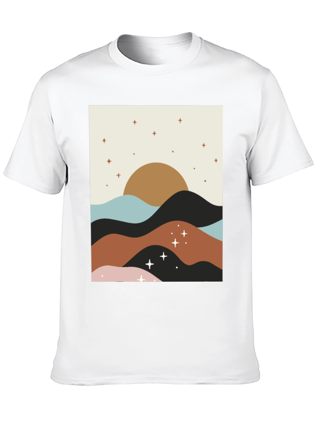 Boho Sunset Graphic Tee - Stylish Comfort