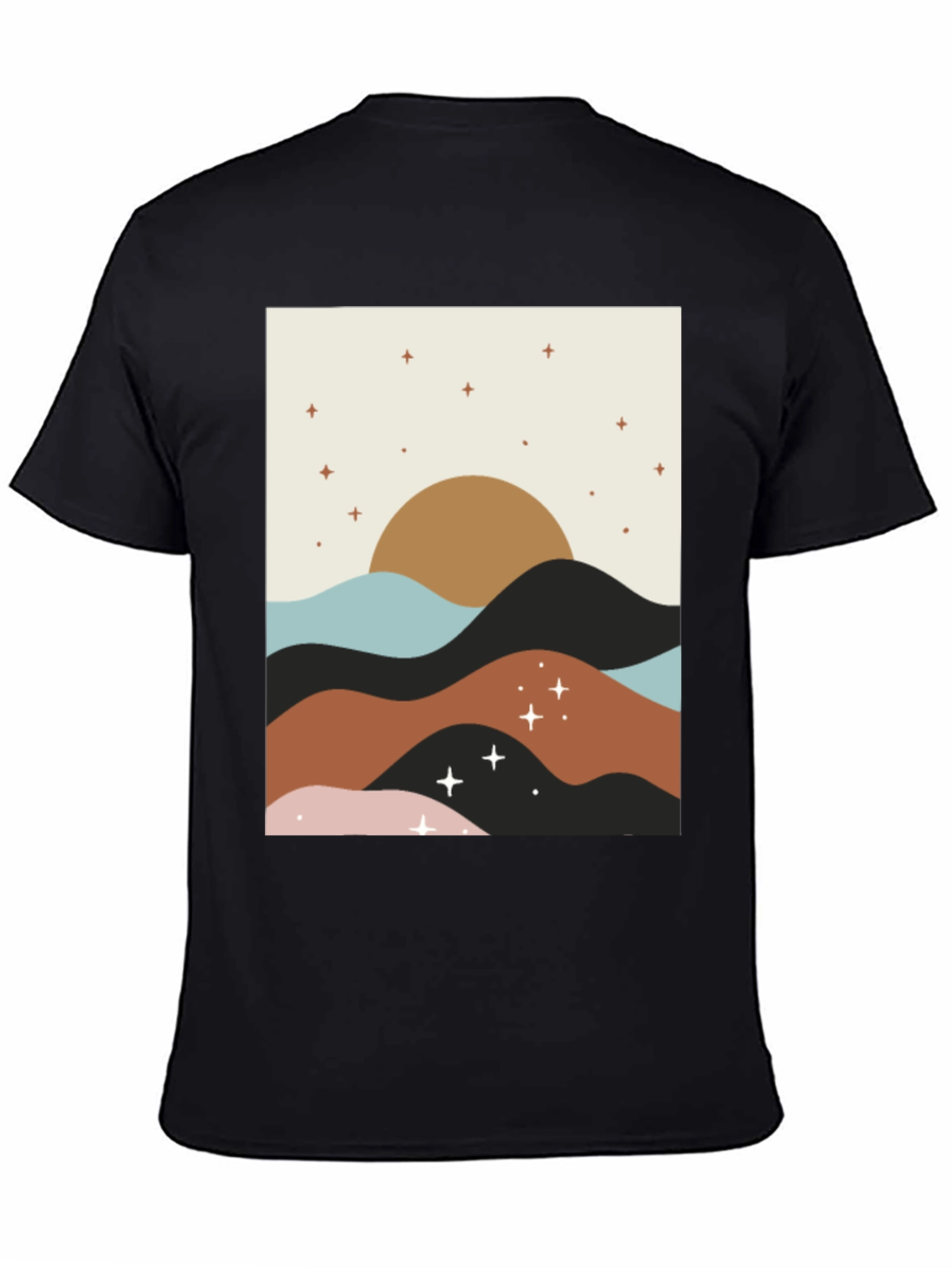 Boho Sunset Graphic Tee - Stylish Comfort