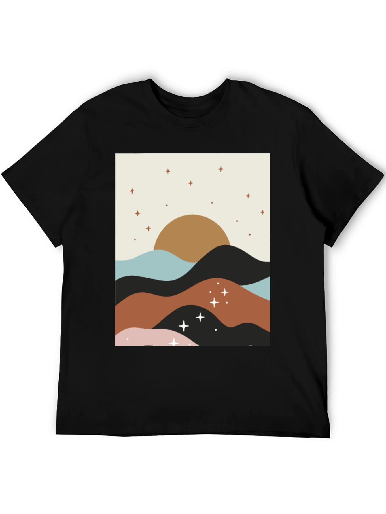 Boho Sunset Graphic Tee - Stylish Comfort