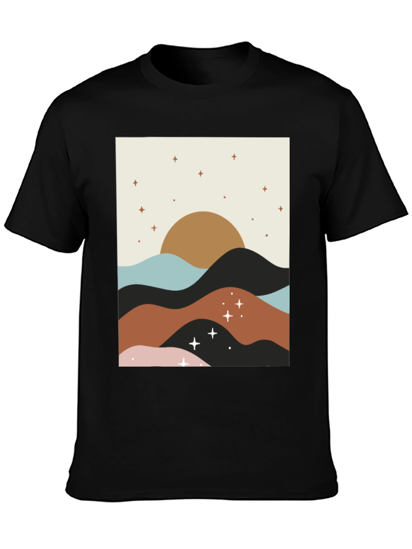 Boho Sunset Graphic Tee - Stylish Comfort