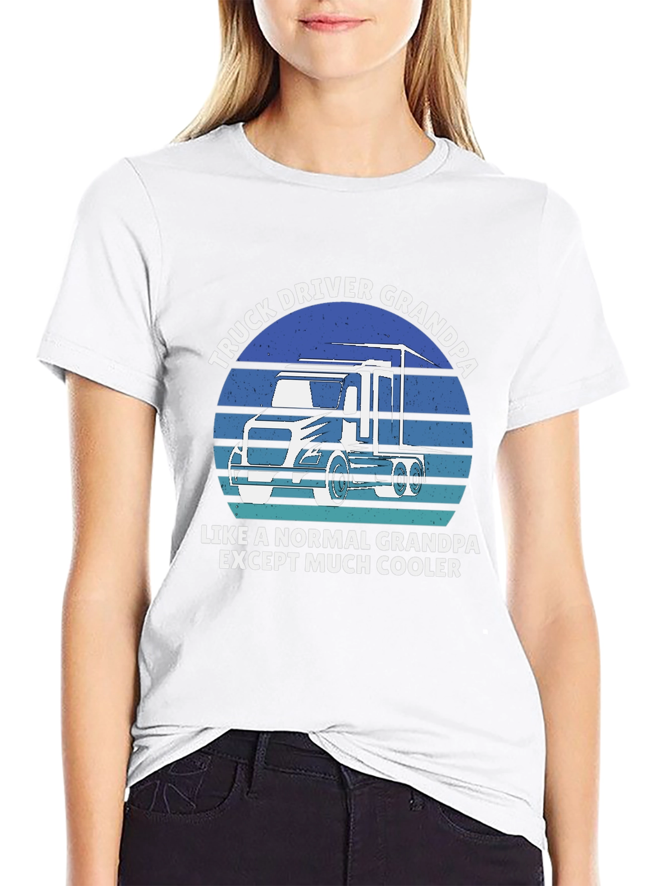 Truck Driver Grandpa T-Shirt - Cool Grandpa Tee