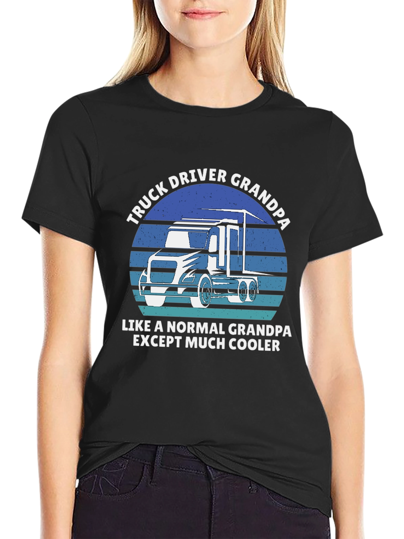Truck Driver Grandpa T-Shirt - Cool Grandpa Tee
