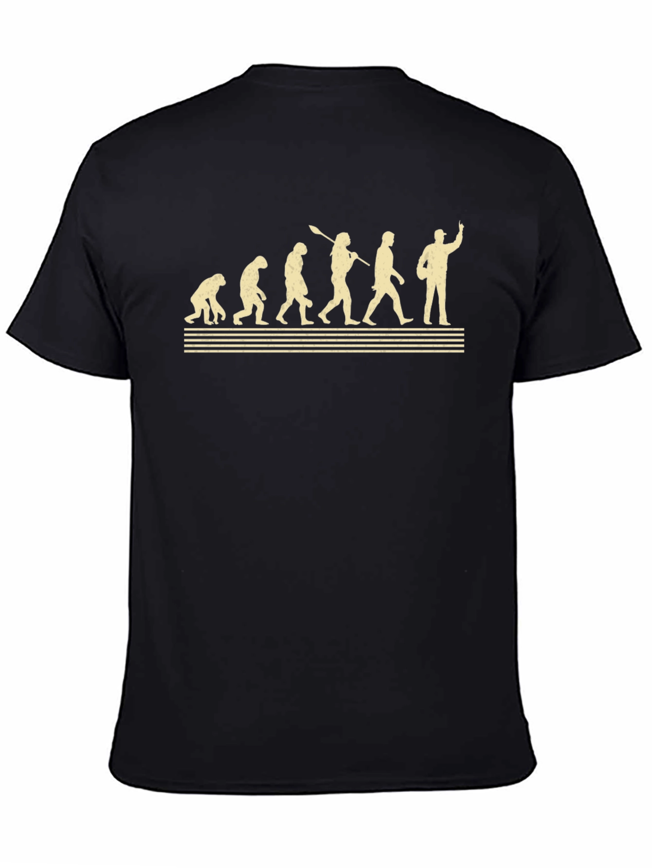 Evolution T-Shirt - Black Cotton Tee